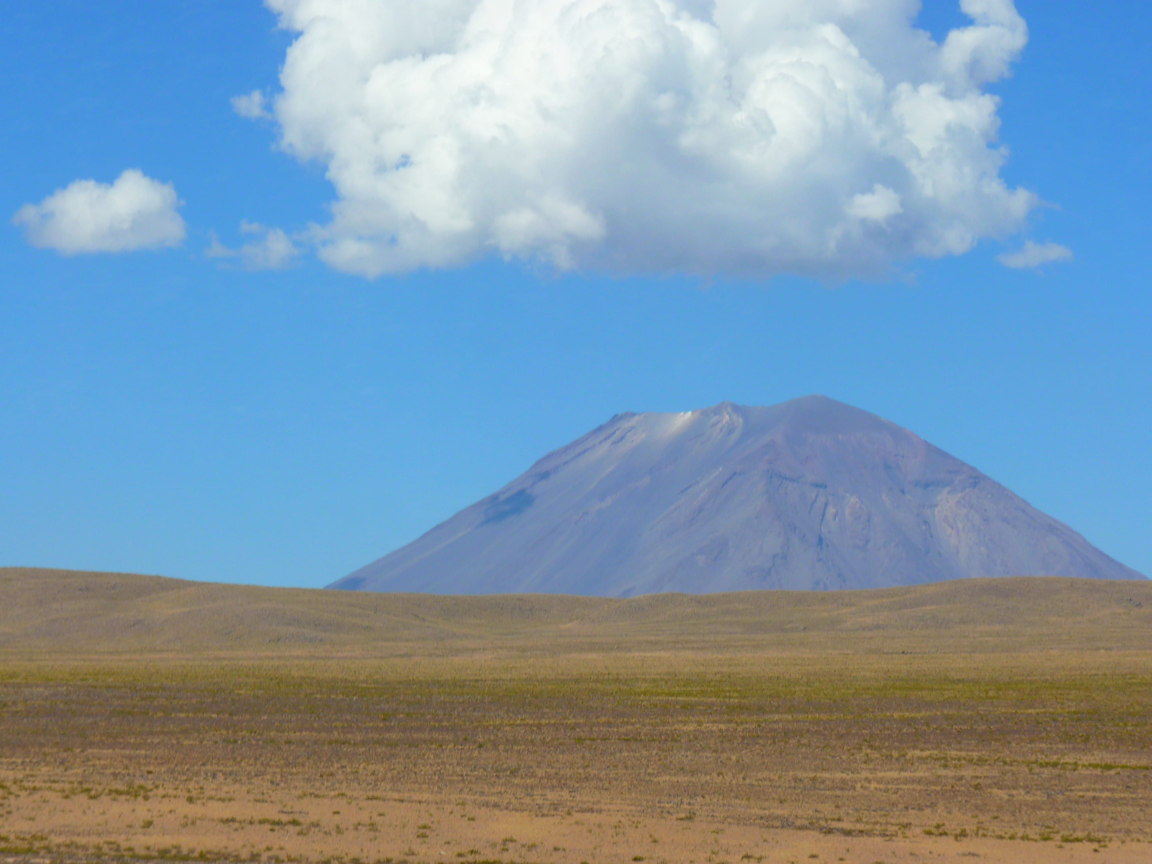 outdoors, 4K, tranquil scene, nature, sky, scenics, remote, landscape, blue, cloud - sky, travel destinations, volcanic crater, mountain peak, land, mountain, HD Wallpaper