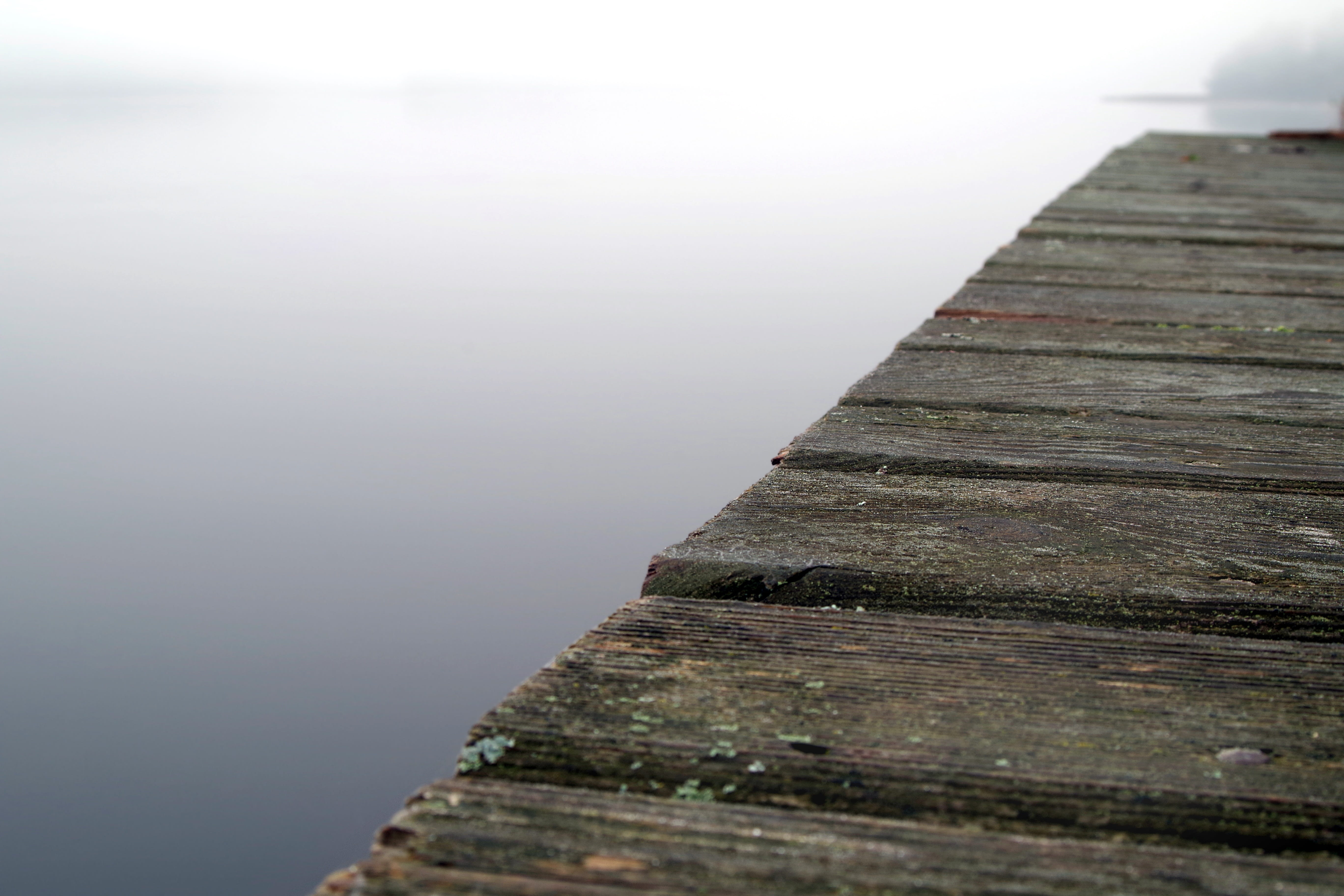 holidays, 5K, wooden bridge, tranquil scene, masuria, lakeland, architecture, the silence, pier, nature, fish, landscape, holiday, fog, autumn mists, sky, HD Wallpaper