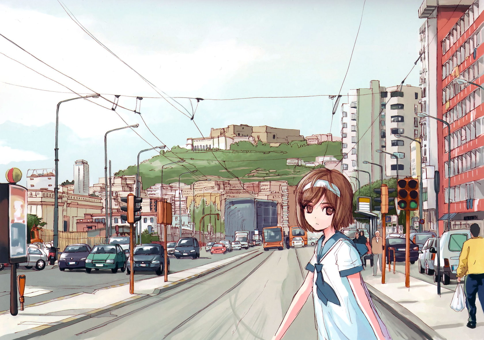 720P, Gunslinger Girl, Anime, HD Wallpaper