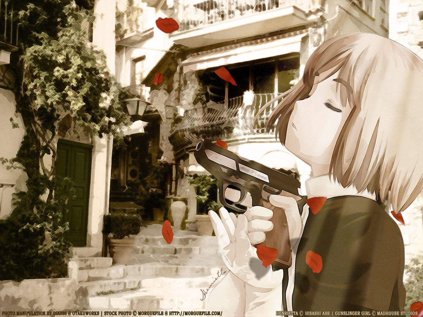 720P, Anime, Gunslinger Girl, HD Wallpaper