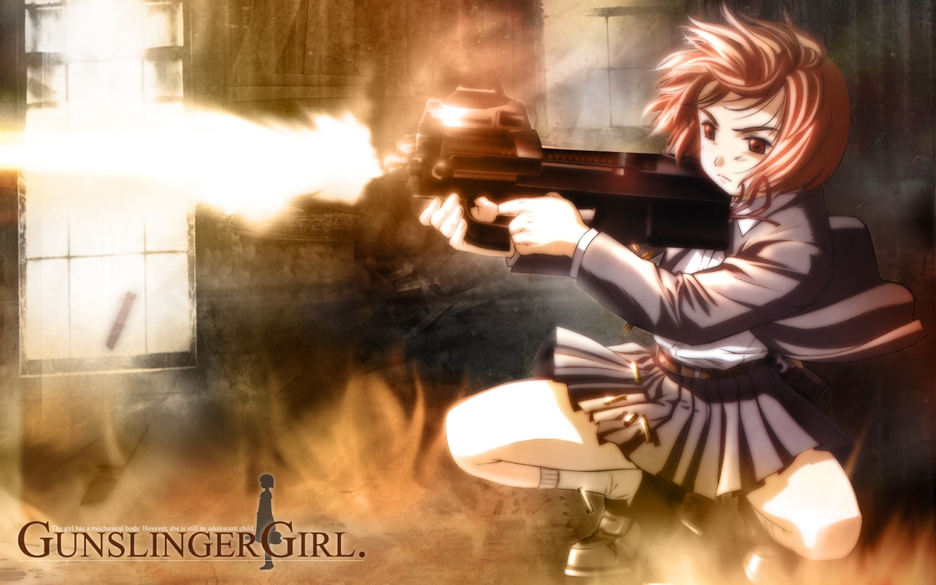 Gunslinger Girl, hd, x, girl, hot, art, 1080P, gunslinger, anime, HD Wallpaper