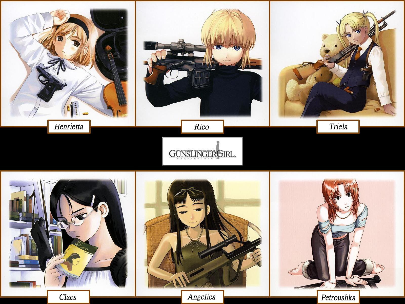 720P, Anime, Gunslinger Girl, HD Wallpaper