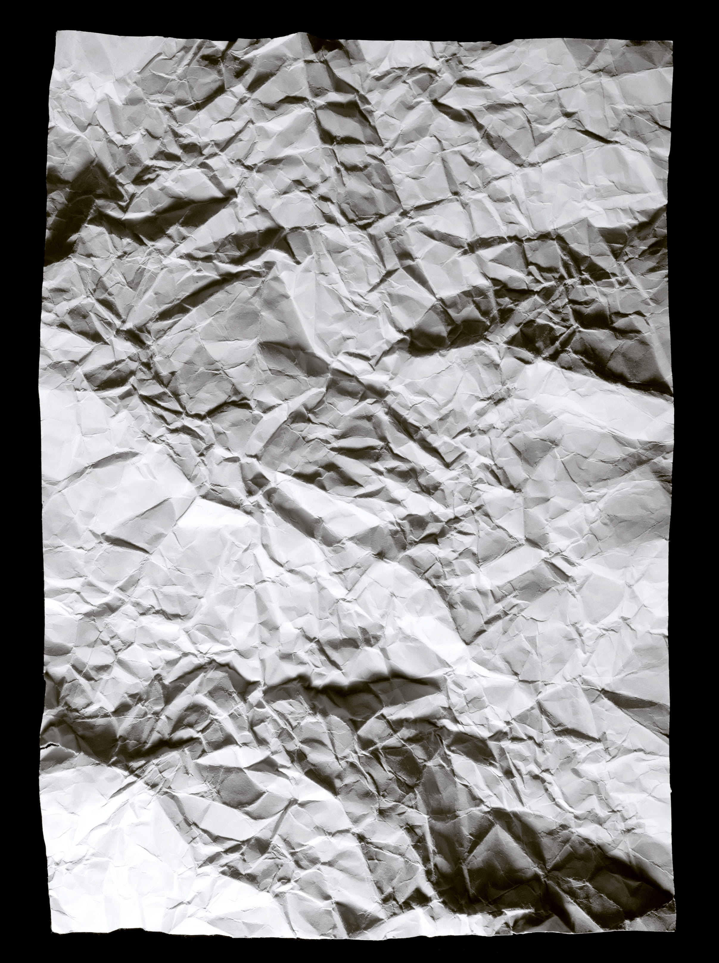 crumpled paper ball, wrinkled, full frame, crumpled, close-up, white color, transfer print, no people, 2K, blank, crumpled paper, still life, Phone HD Wallpaper