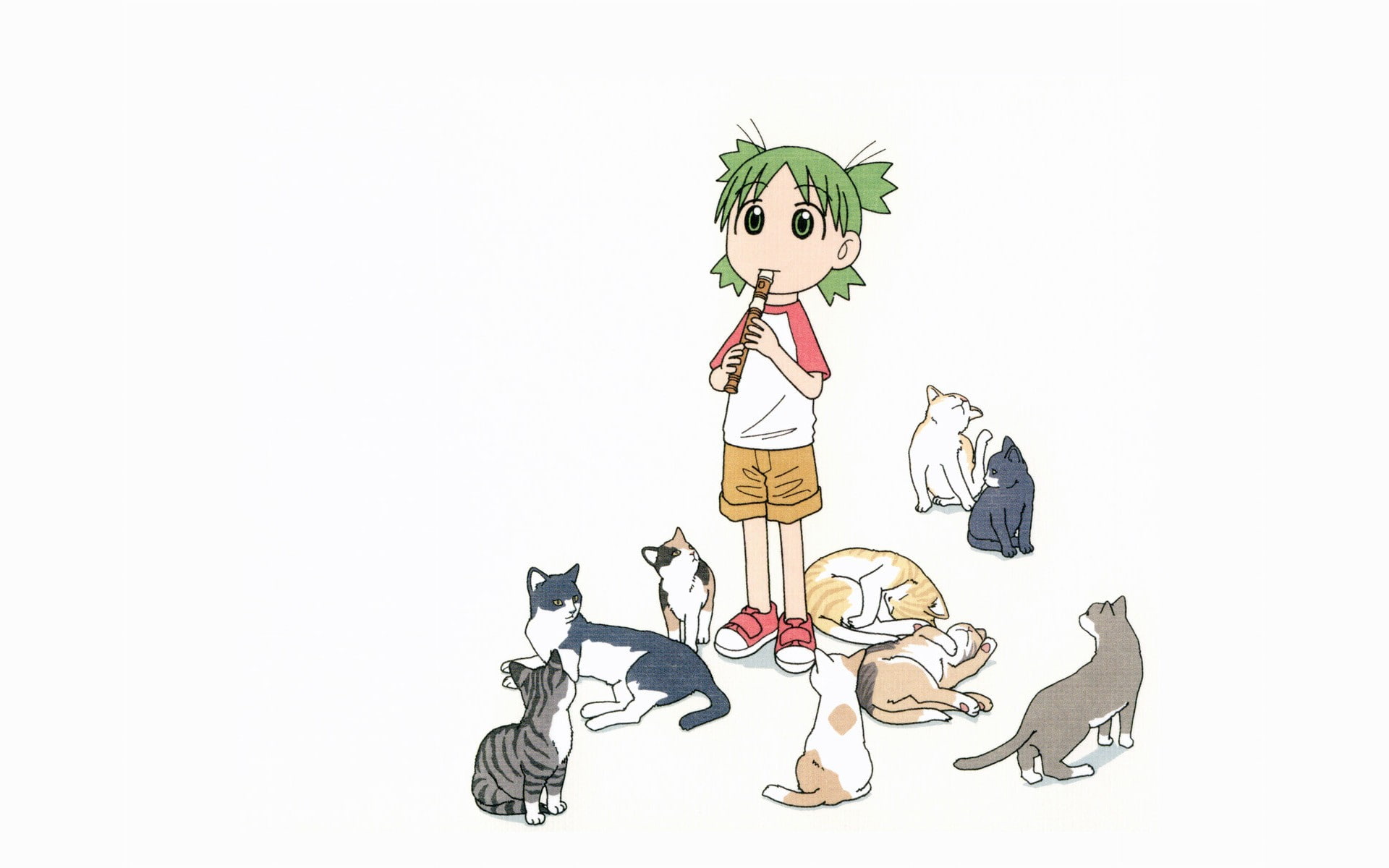 plant part, celebration, mammal, studio shot, white background, plant, creativity, art and craft, nature, 1080P, Yotsuba Koiwai, no people, one animal, HD Wallpaper