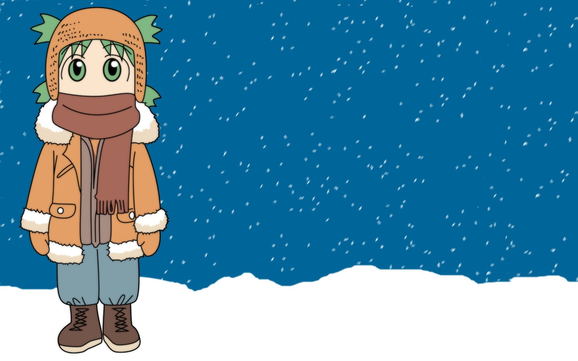 anime, winter, 1080P, Yotsubato, HD Wallpaper