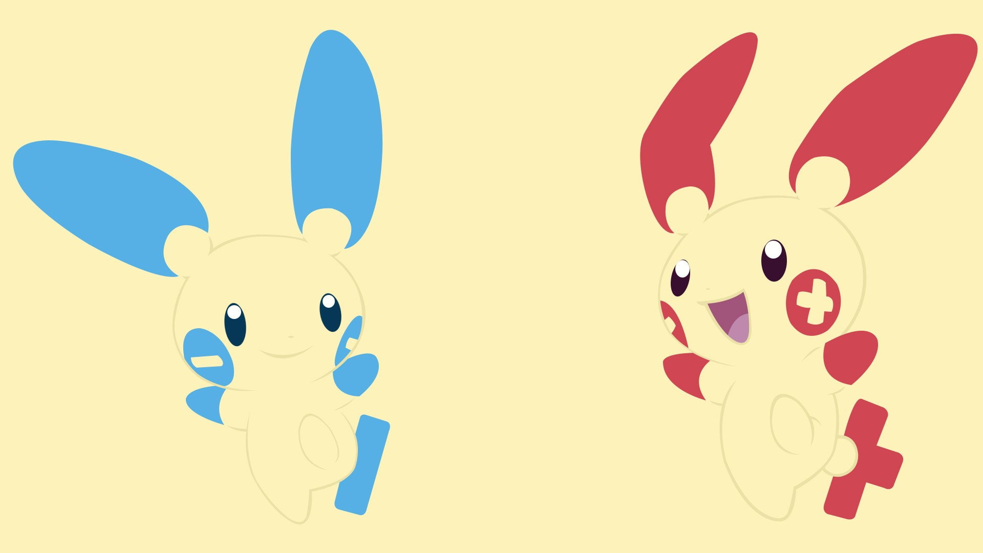 Pokémon, 1080P, Plusle (Pokémon), Minun (Pokémon), HD Wallpaper
