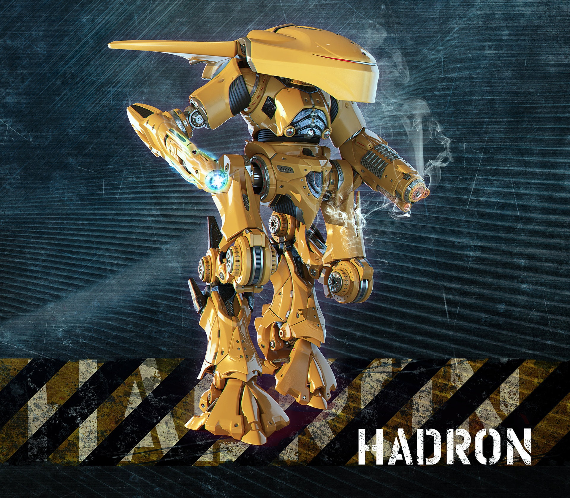 smoke, robot, 1080P, Hadron, HD Wallpaper