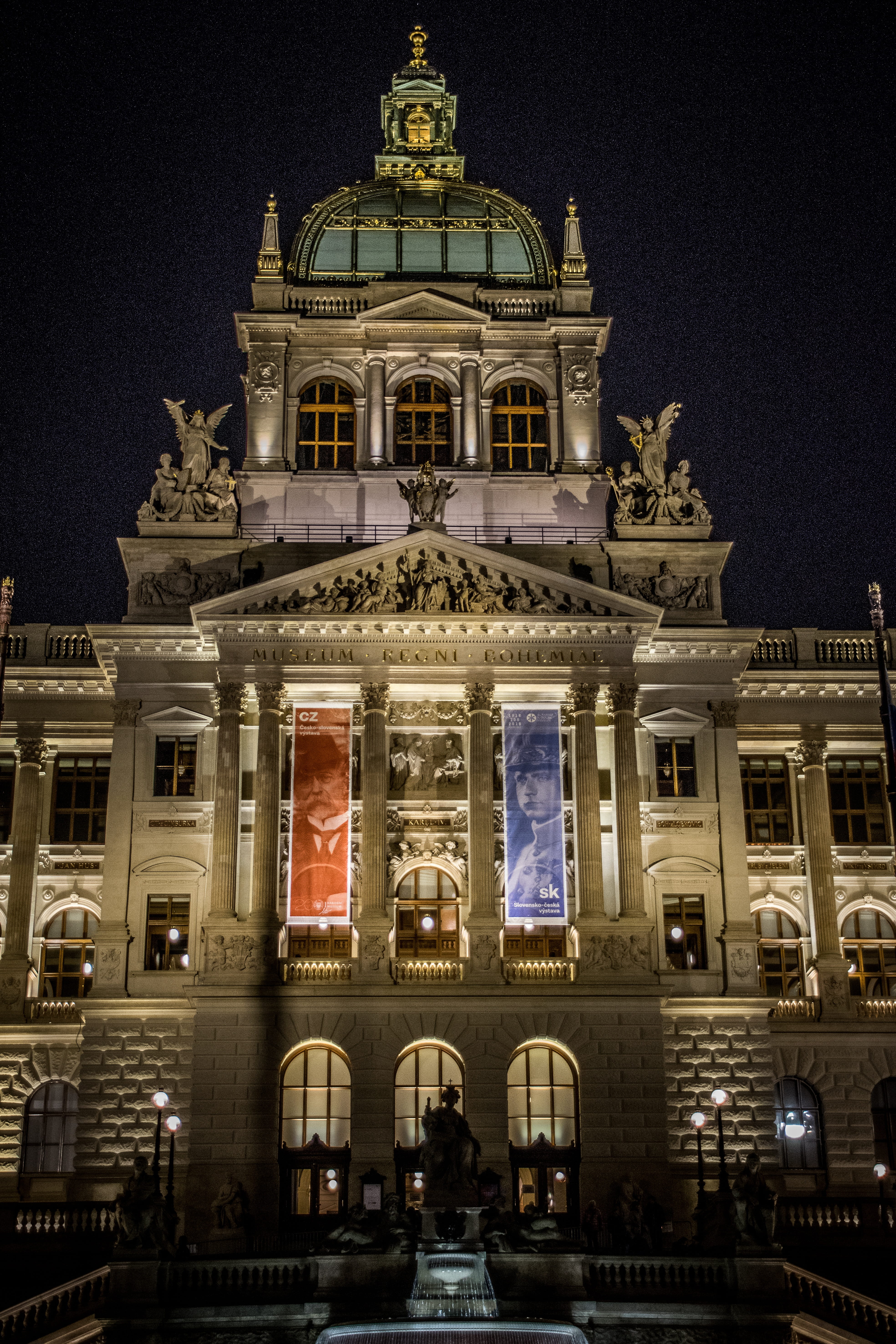 travel destinations, building exterior, government, architectural column, ornate, facade, illuminated, sky, built structure, masaryk, travel, prague, no people, Phone HD Wallpaper