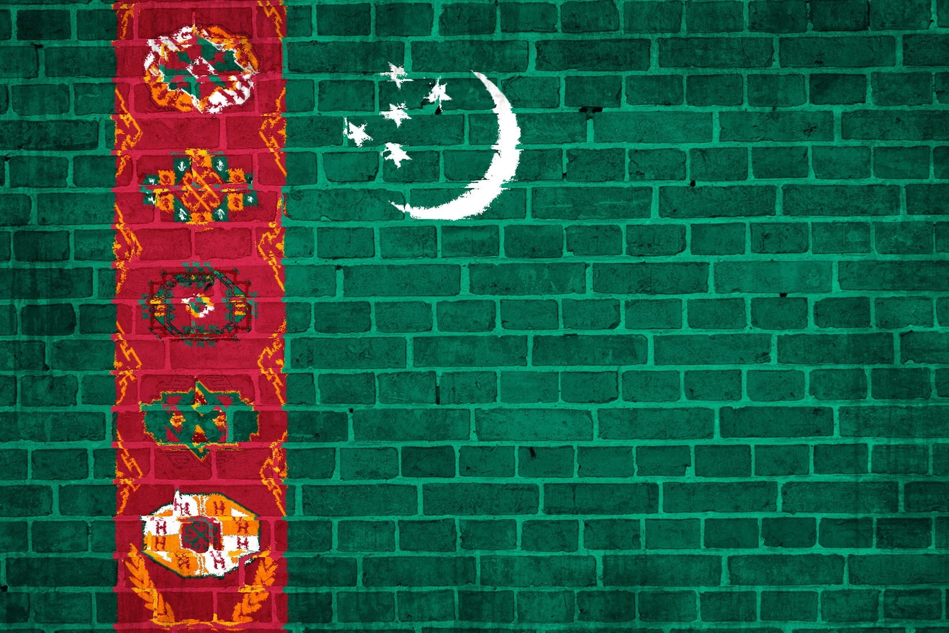 representation, Wall stones, architecture, western script, 1080P, wall - building feature, art and craft, text, day, brick wall, wall, Flag, creativity, HD Wallpaper