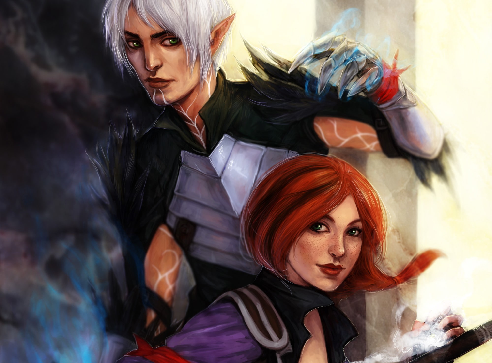 age, 1080P, hawke, dragon, fenris, HD Wallpaper