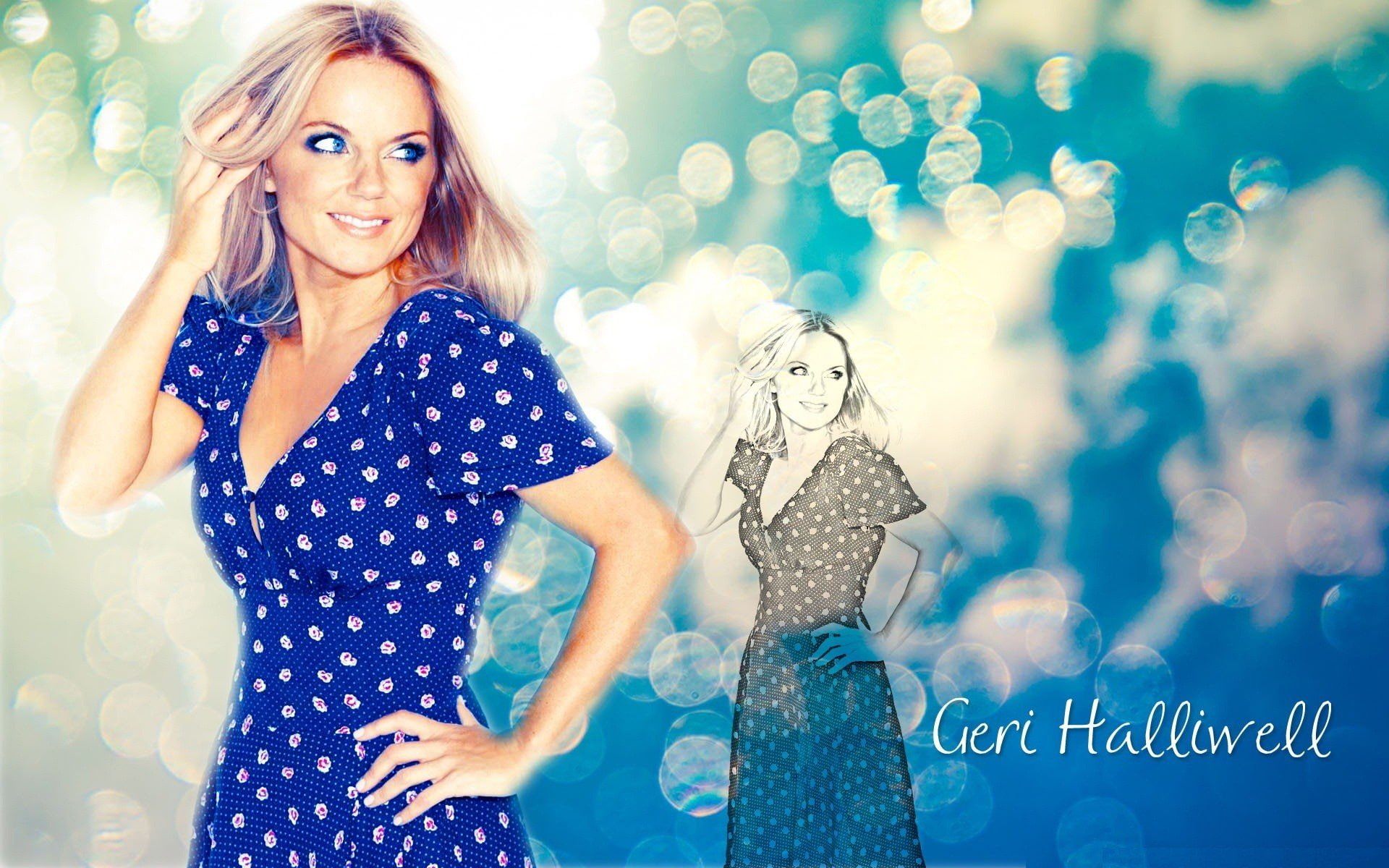 singers, halliwell, celebrity, women, geri, 1080P, HD Wallpaper
