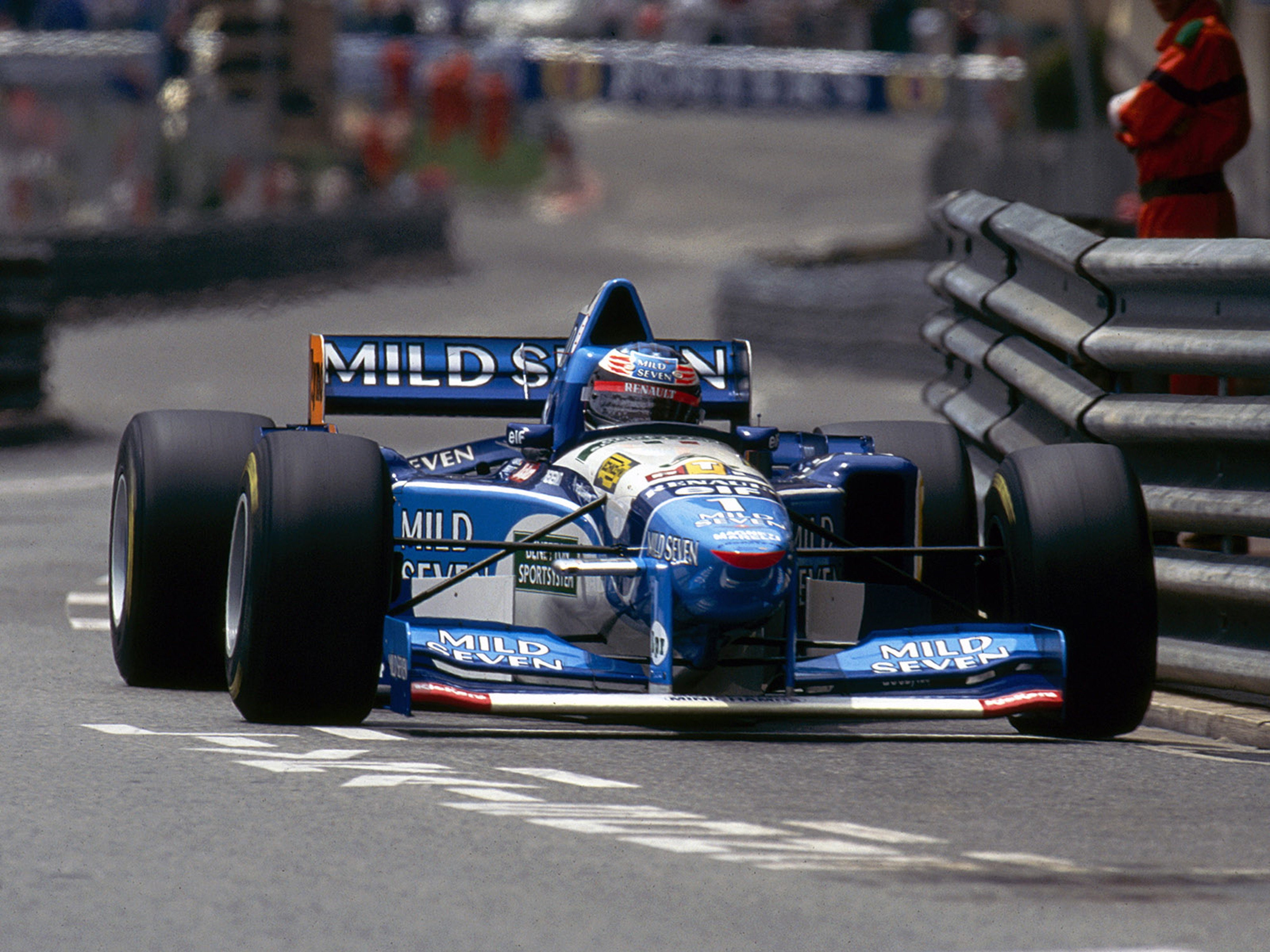 supercar, car, 4K, 4000x3000, race, formula 1, benetton, racing, 1995, vehicle, HD Wallpaper