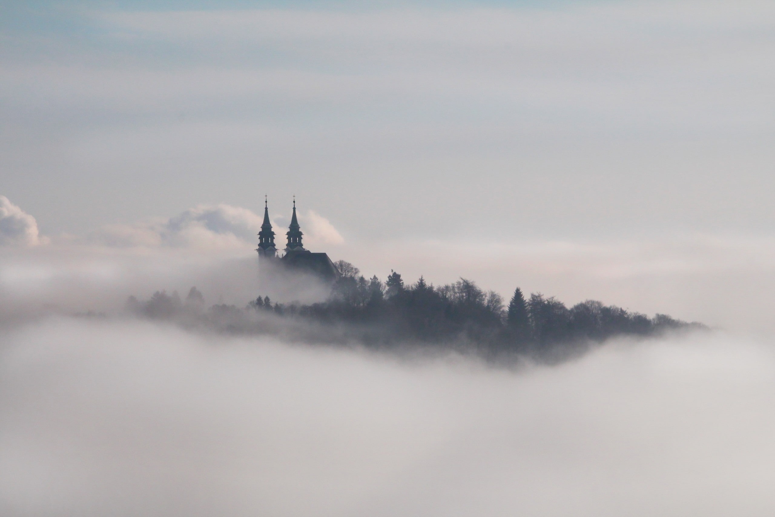 clouds, landscape, 2K, Austria, Linz, HD Wallpaper