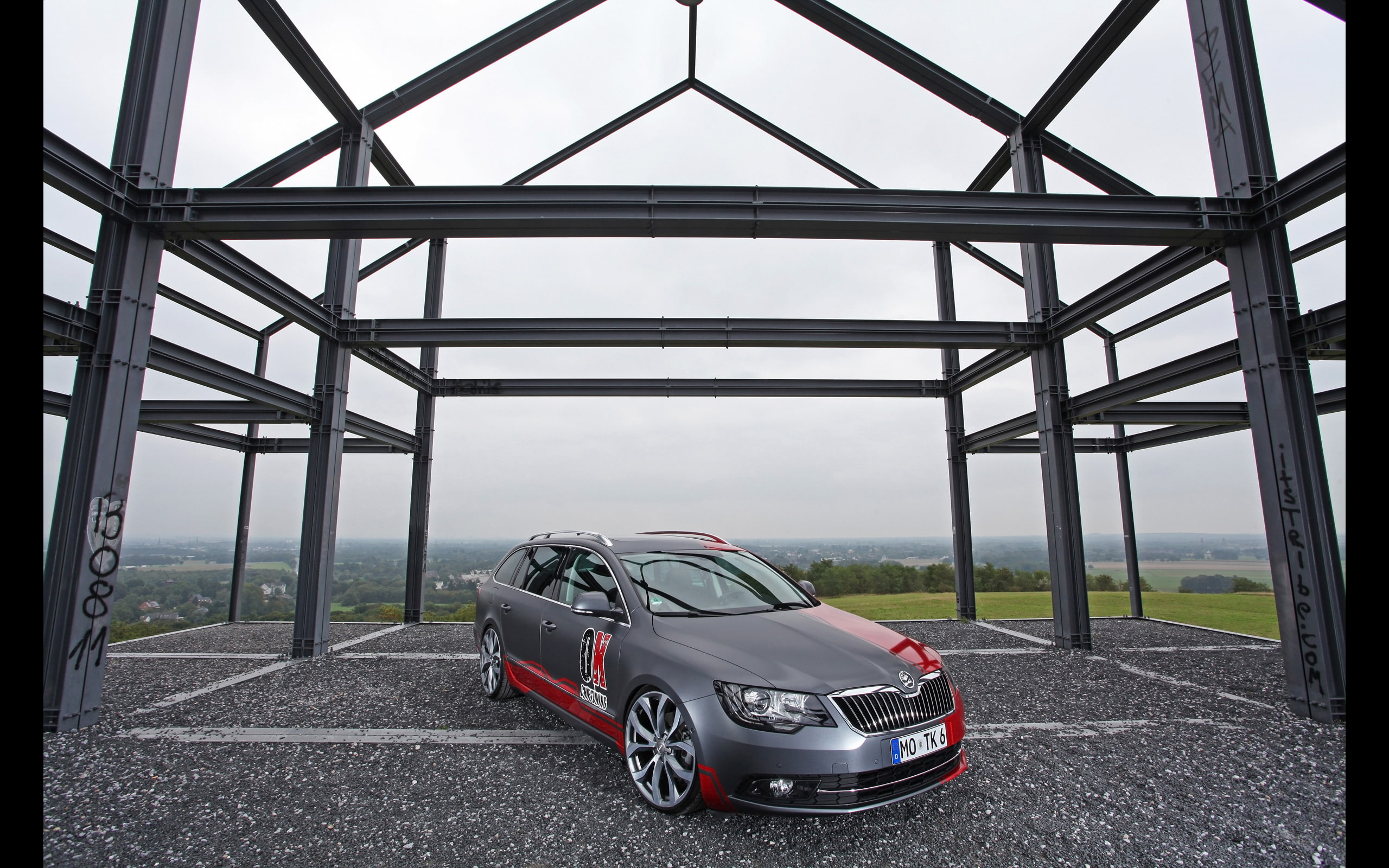 ok chiptuning, superb, 2K, tuning, stationwagon, skoda, 2013, HD Wallpaper
