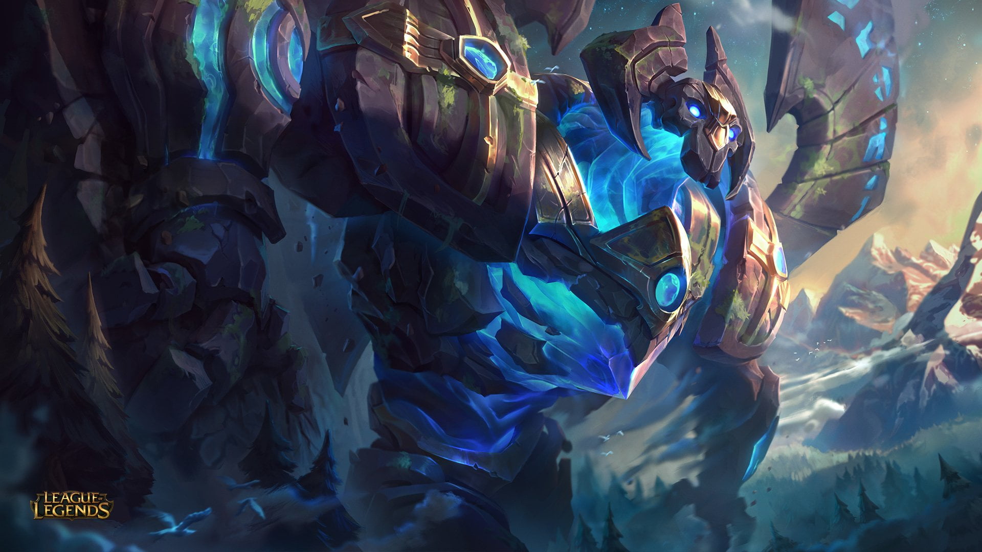 blue, creativity, art and craft, League Of Legends, day, textile, Video Game, enjoyment, nature, close-up, backgrounds, skill, pattern, Galio (League Of Legends), HD Wallpaper
