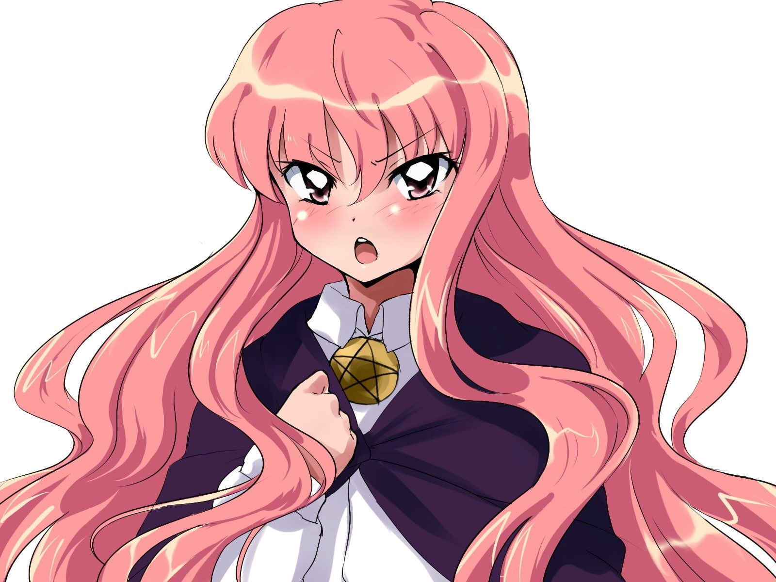 multi colored, creativity, Anger, Louise francoise le blanc de la valliere, red, Pink hair, Zero no tsukaima, pink color, male likeness, mask, Girl, no people, HD Wallpaper