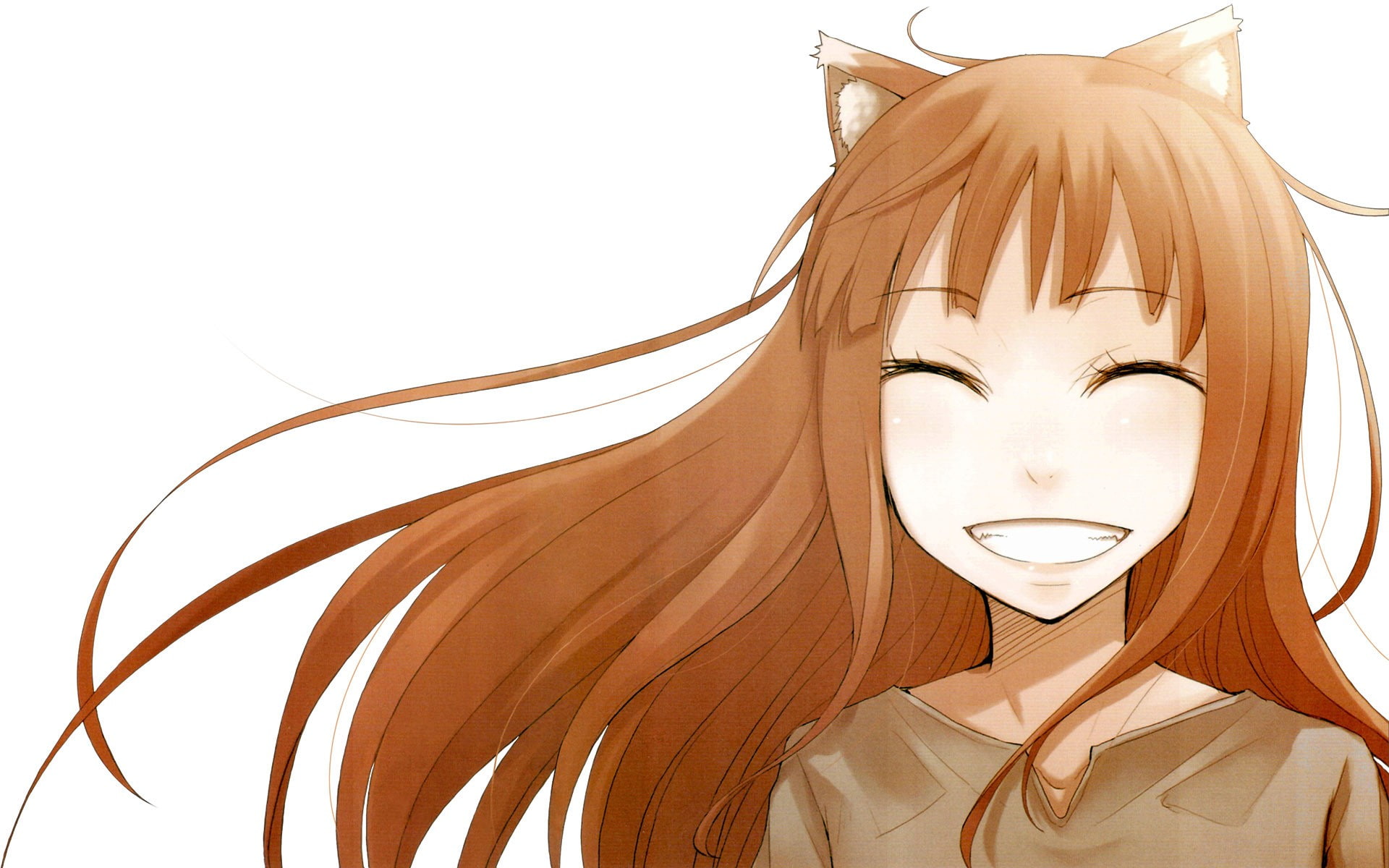 anime girls, Okamimimi, Spice and Wolf, 1080P, Holo, HD Wallpaper