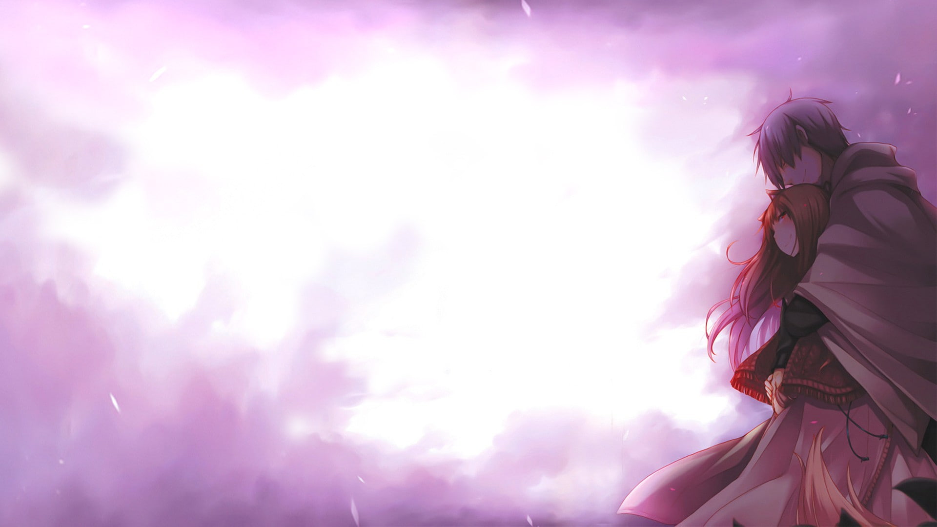 Okamimimi, Holo, Lawrence Kraft, Spice and Wolf, anime boys, anime girls, 1080P, HD Wallpaper