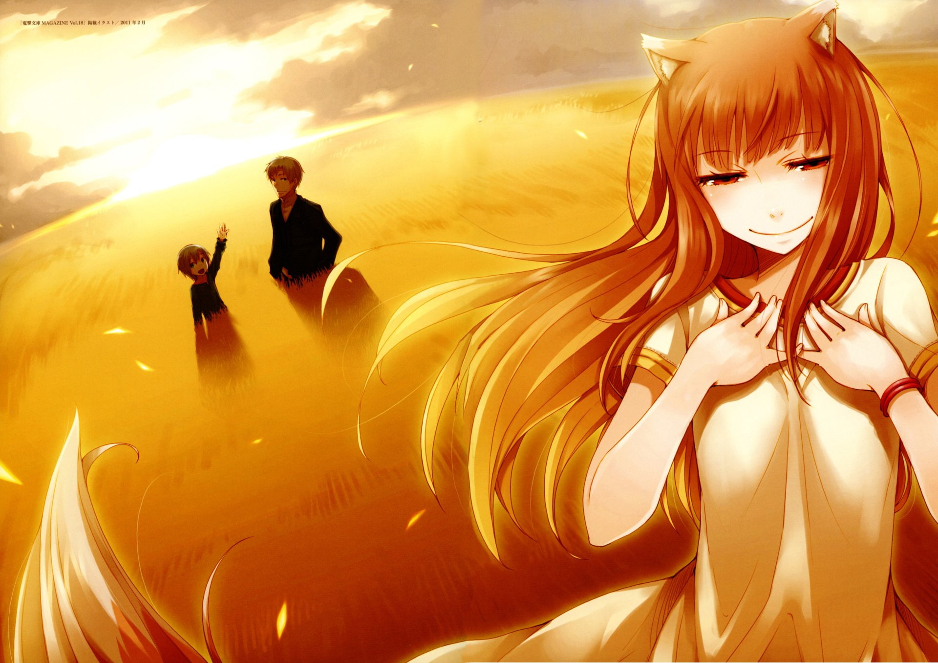 Anime, Kraft Lawrence, Holo (Spice and Wolf), Spice and Wolf, 1080P, HD Wallpaper