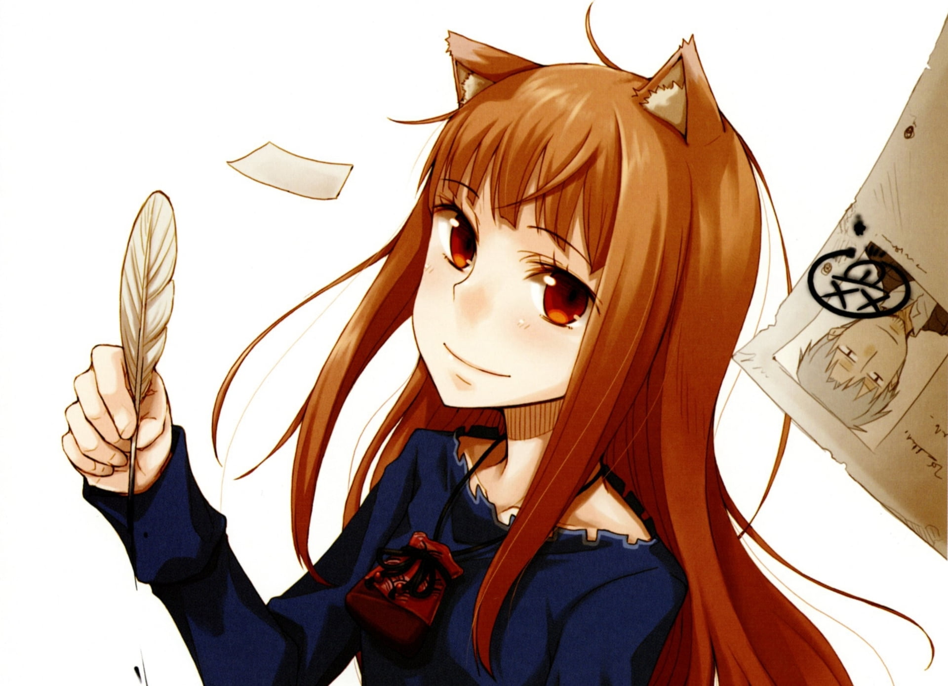 Holo (Spice and Wolf), Spice and Wolf, Anime, 1080P, Kraft Lawrence, HD Wallpaper