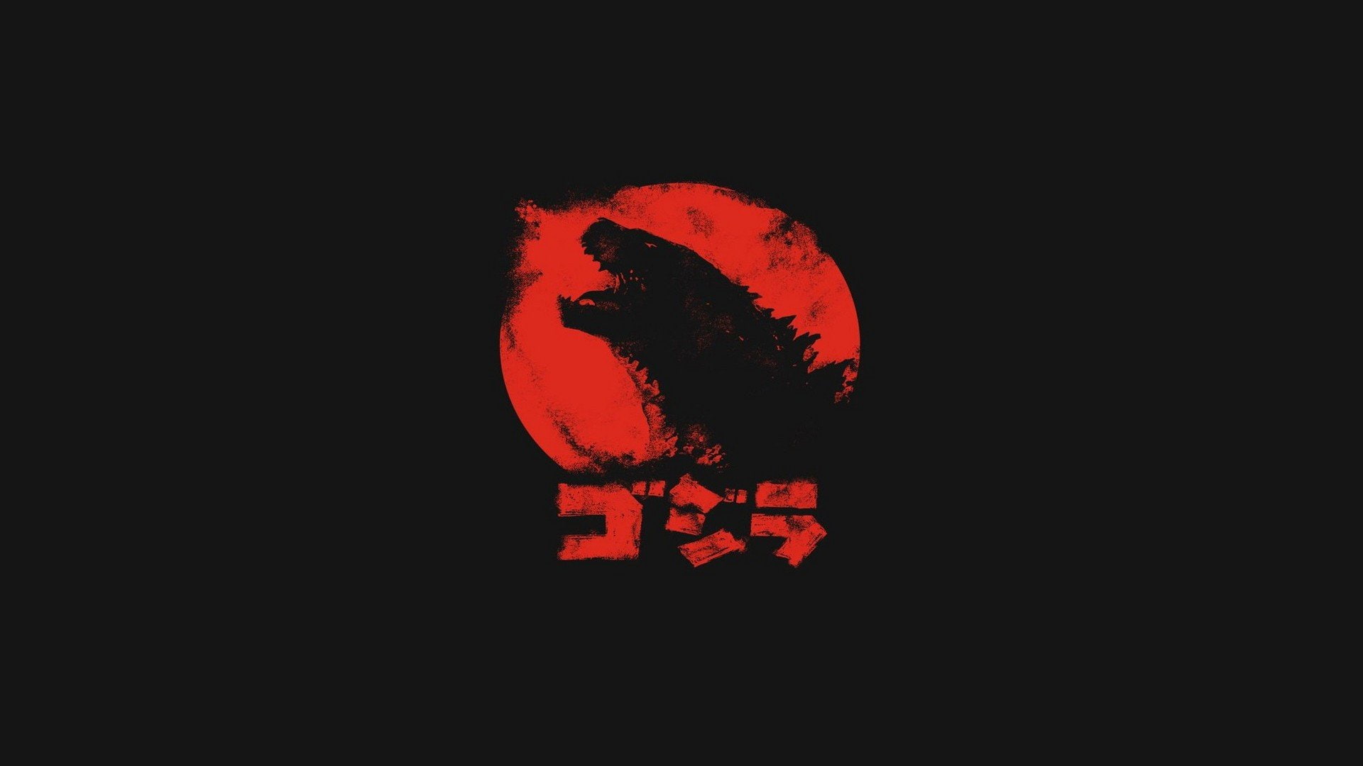 Godzilla, minimalism, 1080P, HD Wallpaper