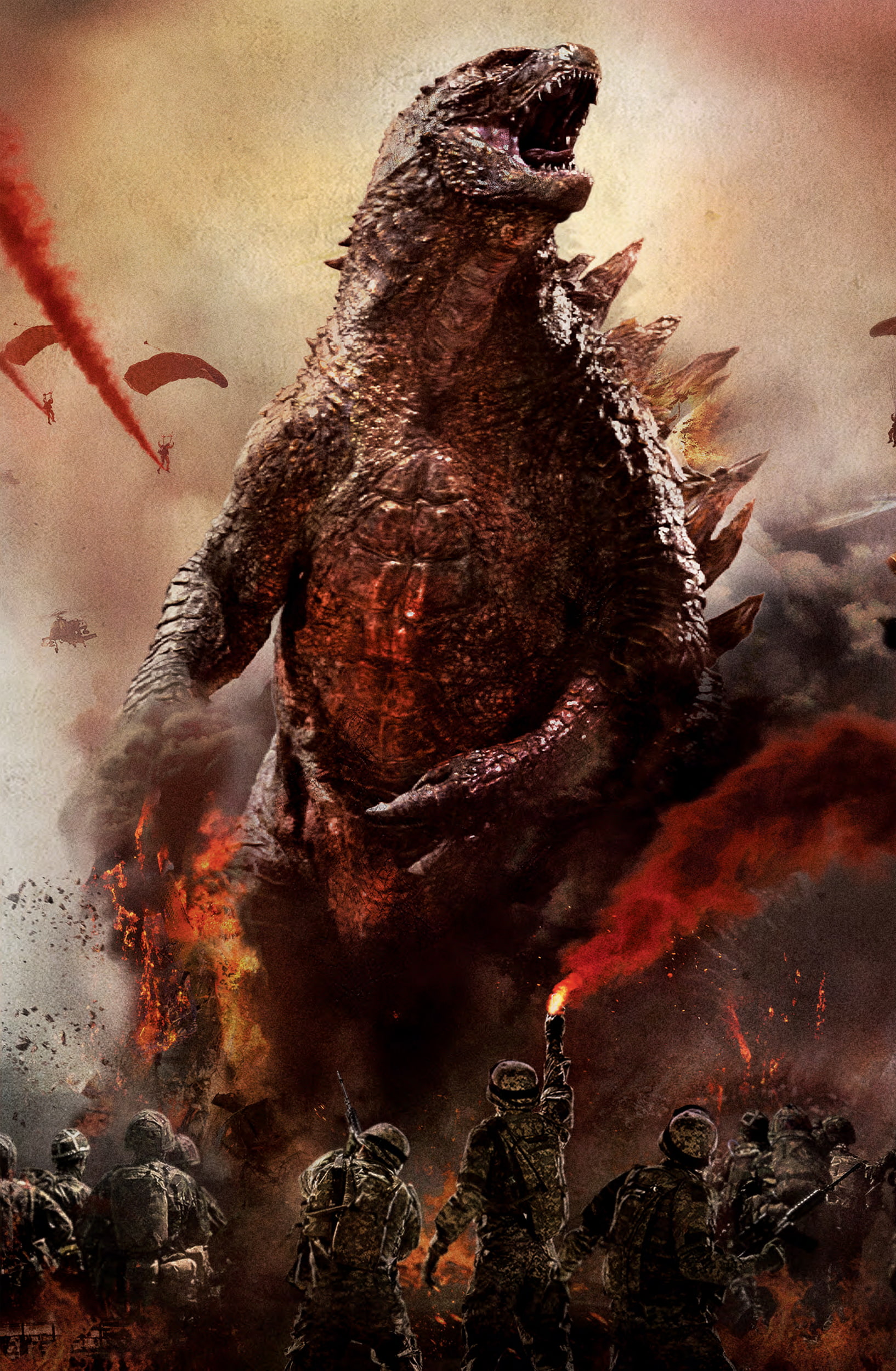 photoshoot, godzilla, 1080P, Phone HD Wallpaper