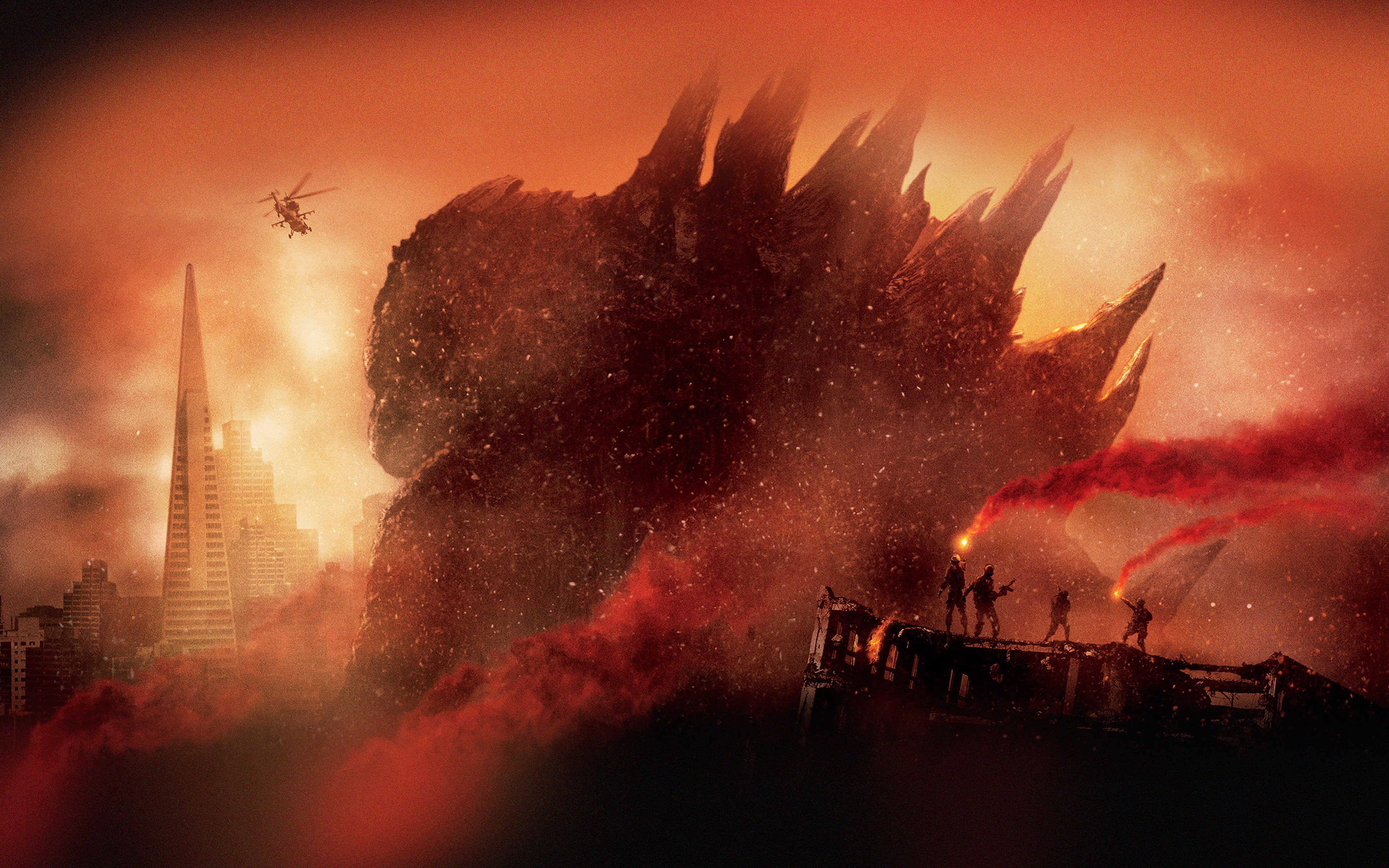 godzilla, poster, 2014, 4K, HD Wallpaper