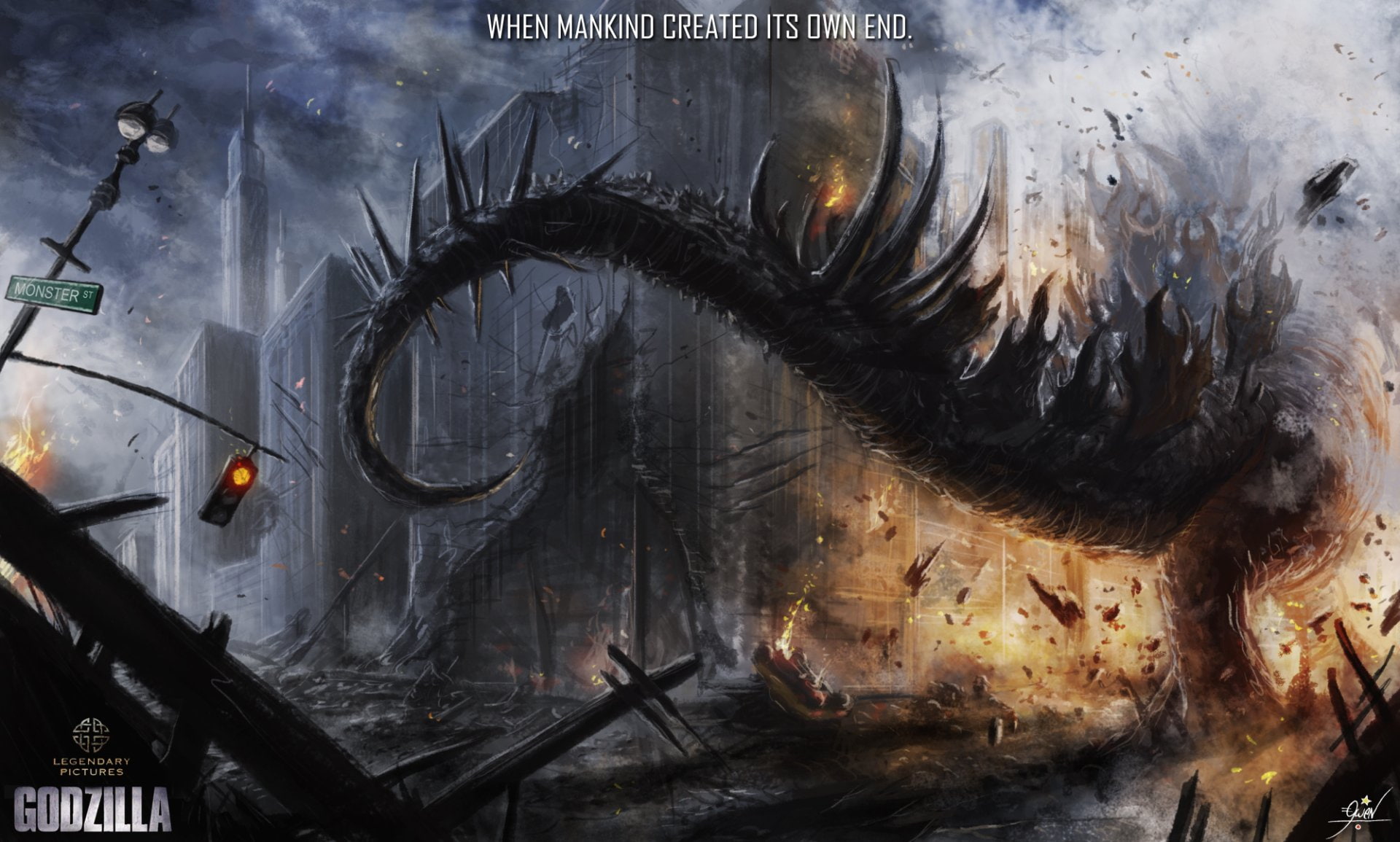 Godzilla (2014), 1080P, Godzilla, HD Wallpaper