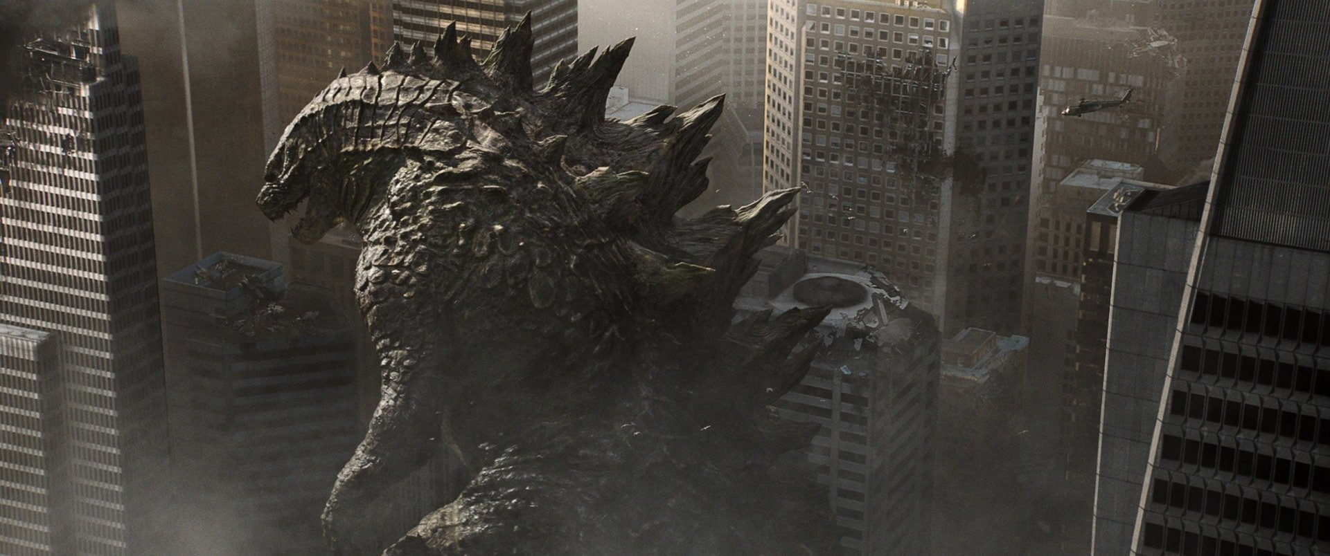 representation, animal wildlife, skyscraper, digital composite, office building exterior, built structure, Godzilla (2014), 1080P, no people, sculpture, HD Wallpaper