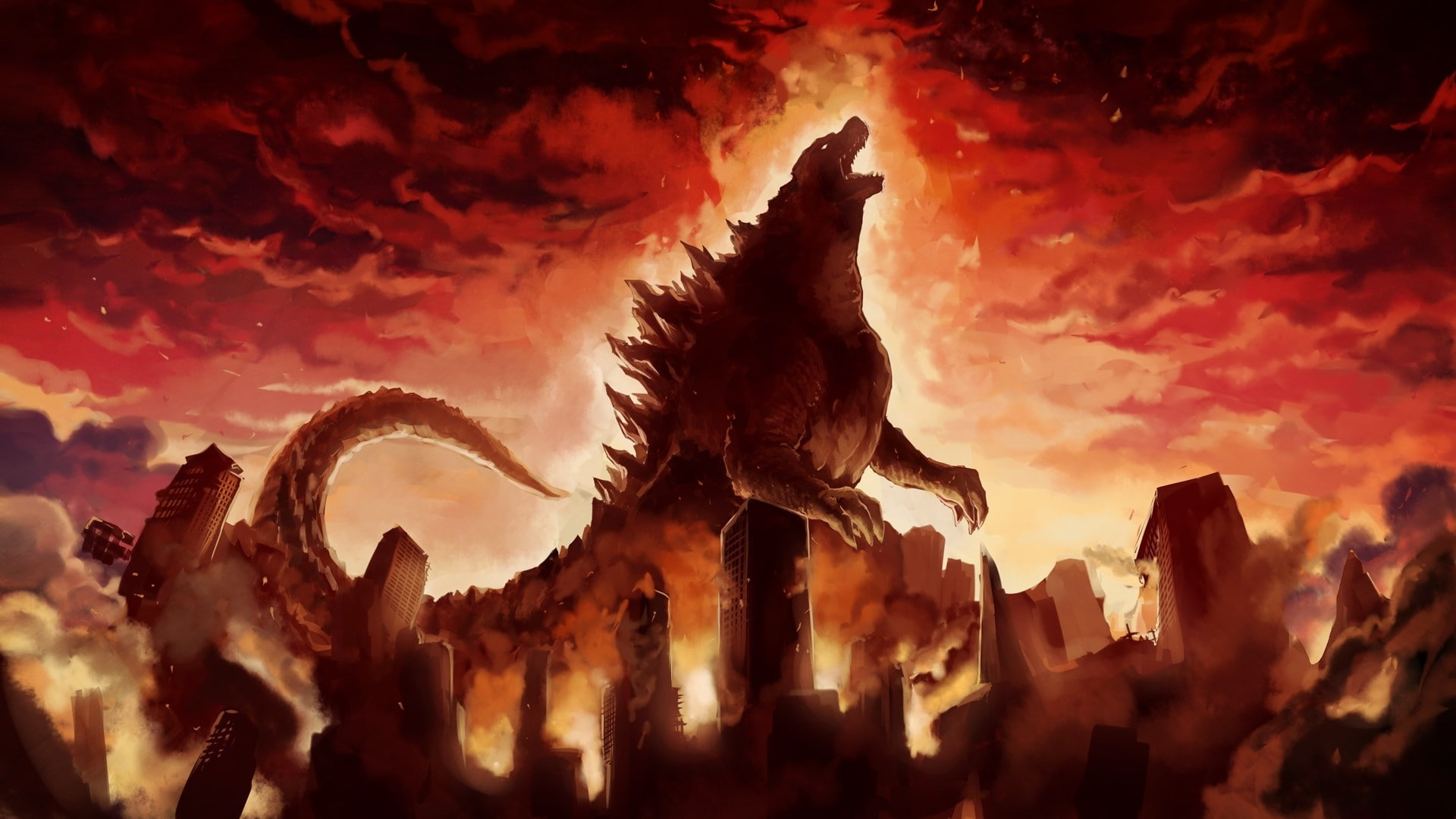 1080P, godzilla 2014, HD Wallpaper