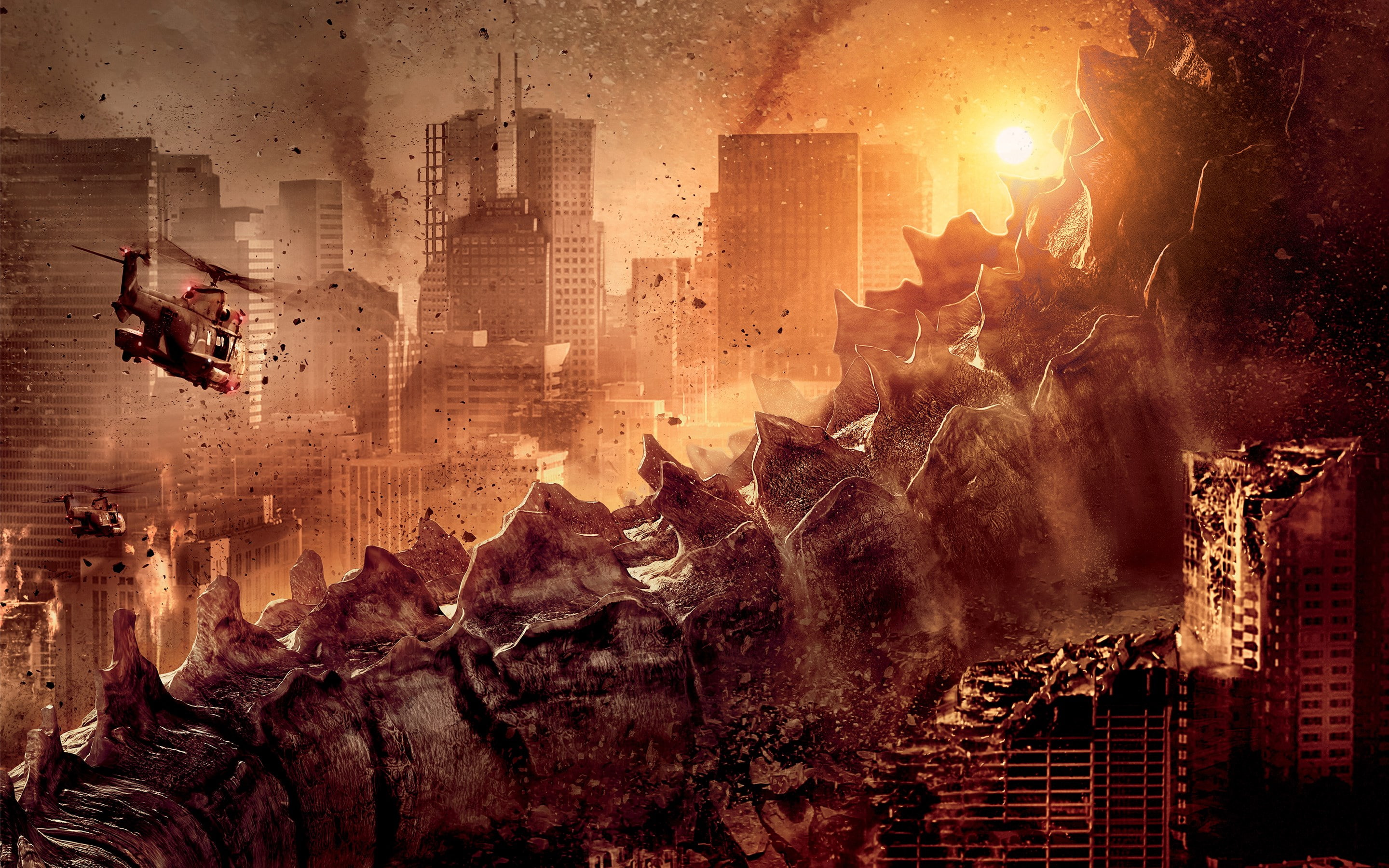 godzilla 2014, 2K, HD Wallpaper