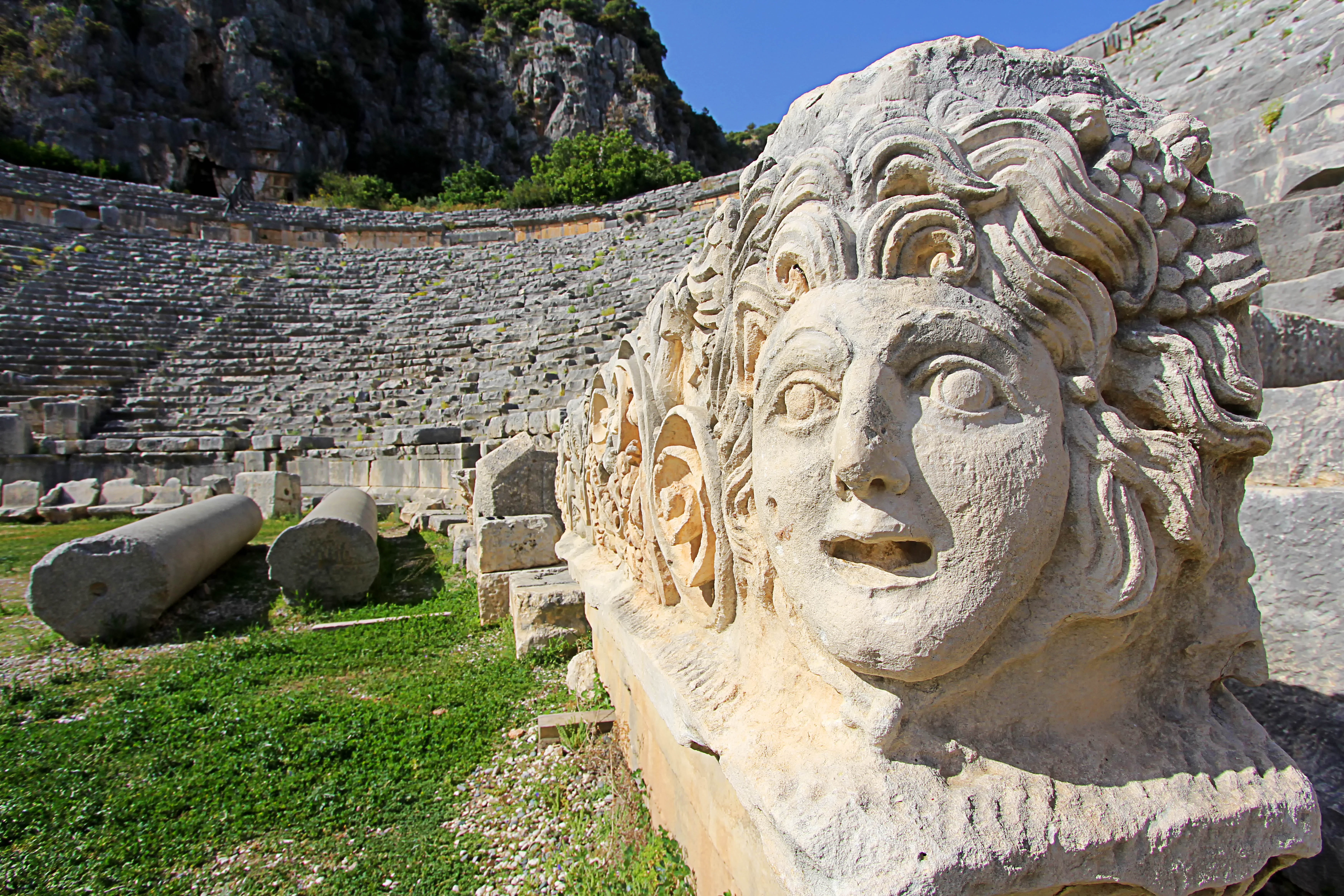 sculpture, ancient civilization, art and craft, religion, no people, Myra, 5K, human representation, stone material, the past, outdoors, carving - craft product, HD Wallpaper
