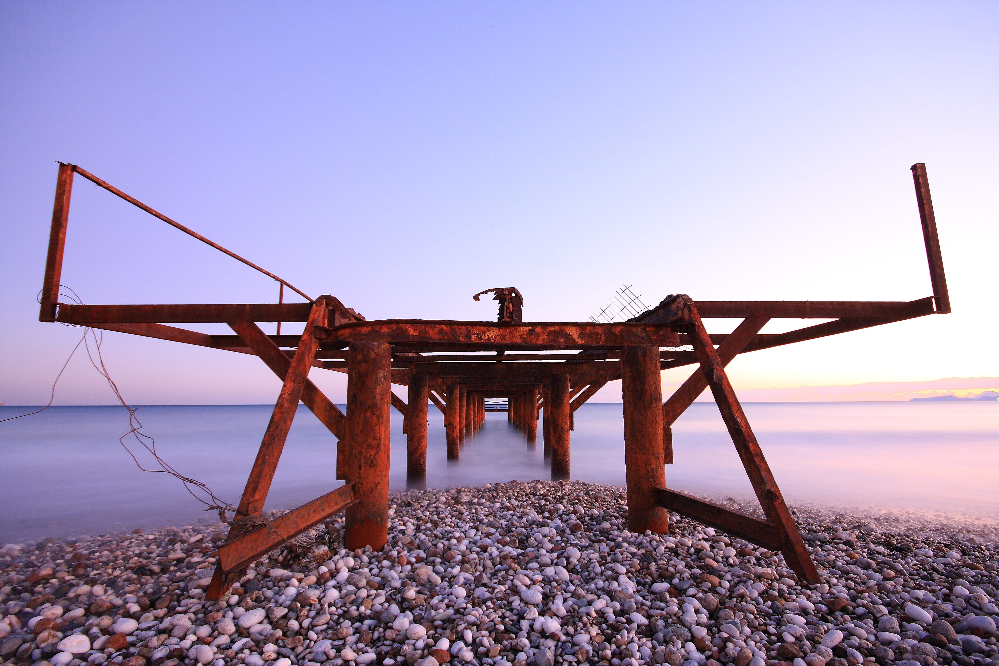 day, 4K, clouds, antalya, turkey, clear sky, built structure, rock, long exposure, sunset, water, seat, konyaalti, coastal, background, Iskele, peace, HD Wallpaper