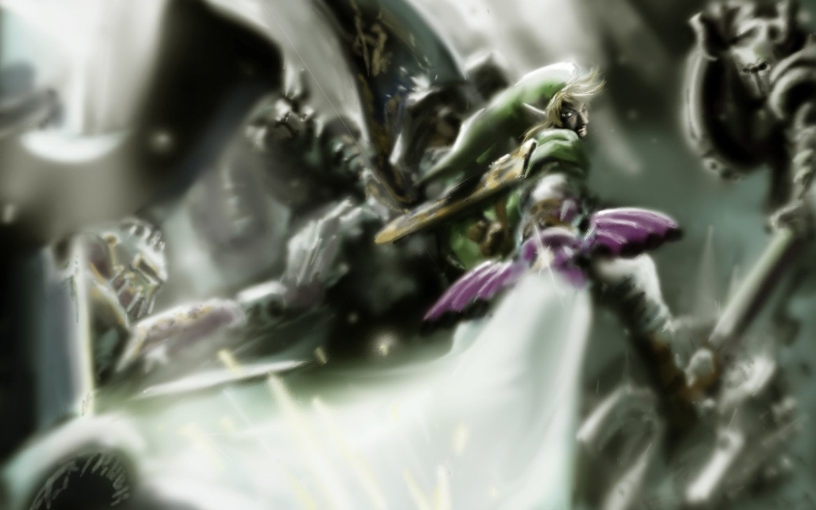 vulnerability, selective focus, Zelda, water, flower, growth, Link, no people, illustration, outdoors, nature, botany, 720P, The Legend Of Zelda: Twilight Princess, HD Wallpaper
