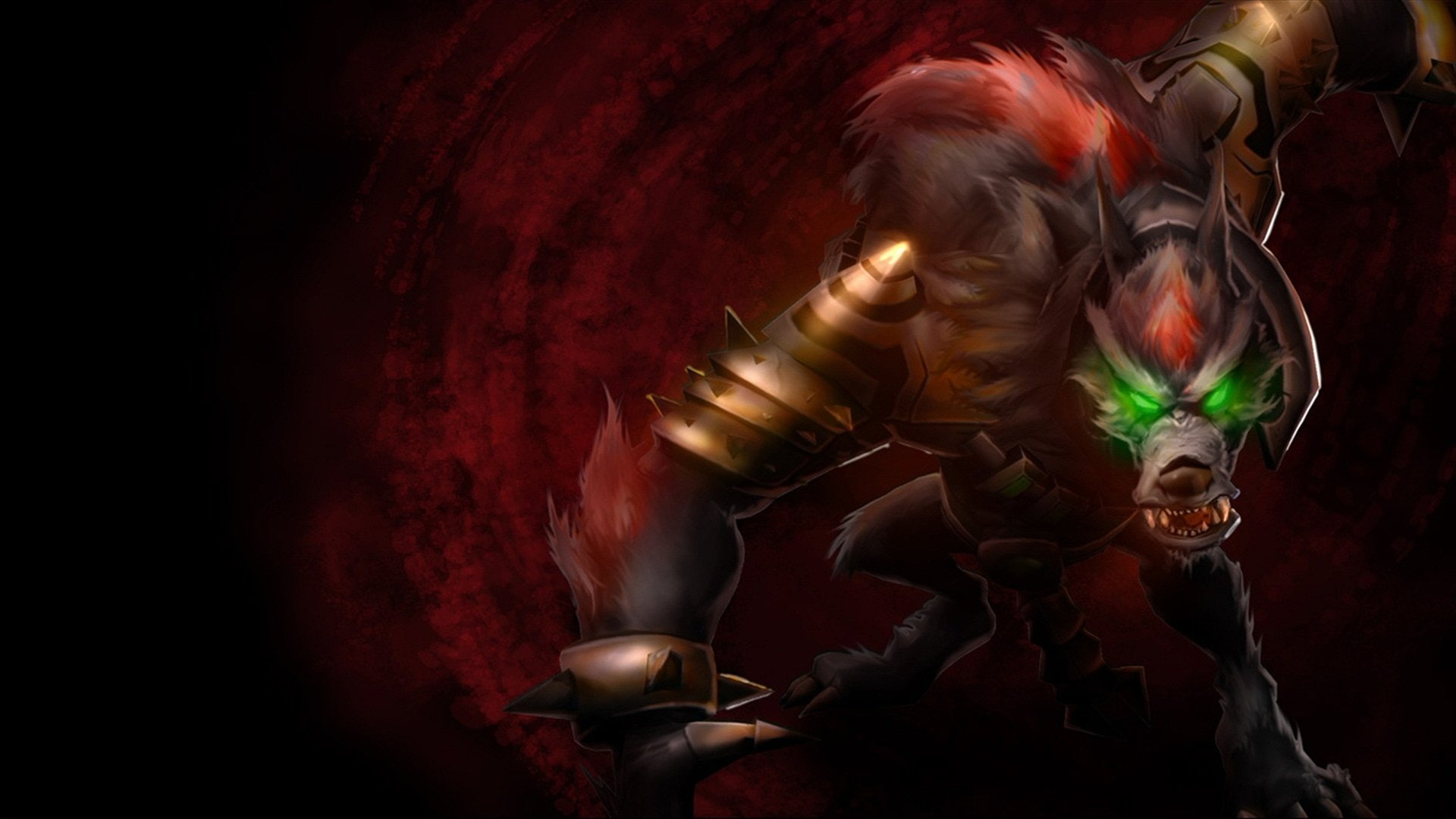 communication, clothing, luxury, Video Game, people, sculpture, human representation, portrait, dark, studio shot, 1080P, side view, mystery, red, Warwick (League Of Legends), HD Wallpaper