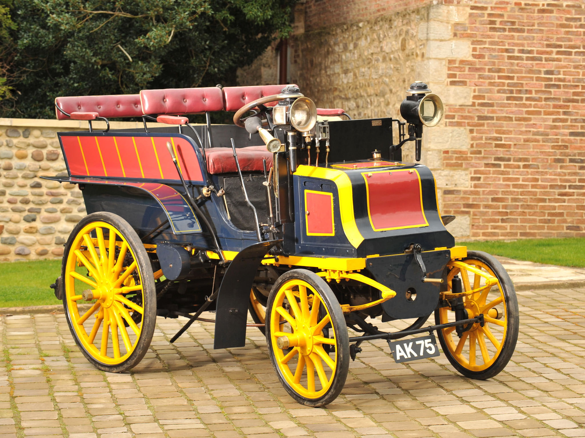 6 hp, 1899, 1080P, levassor, retro, wagonette, panhard, type m2f, HD Wallpaper