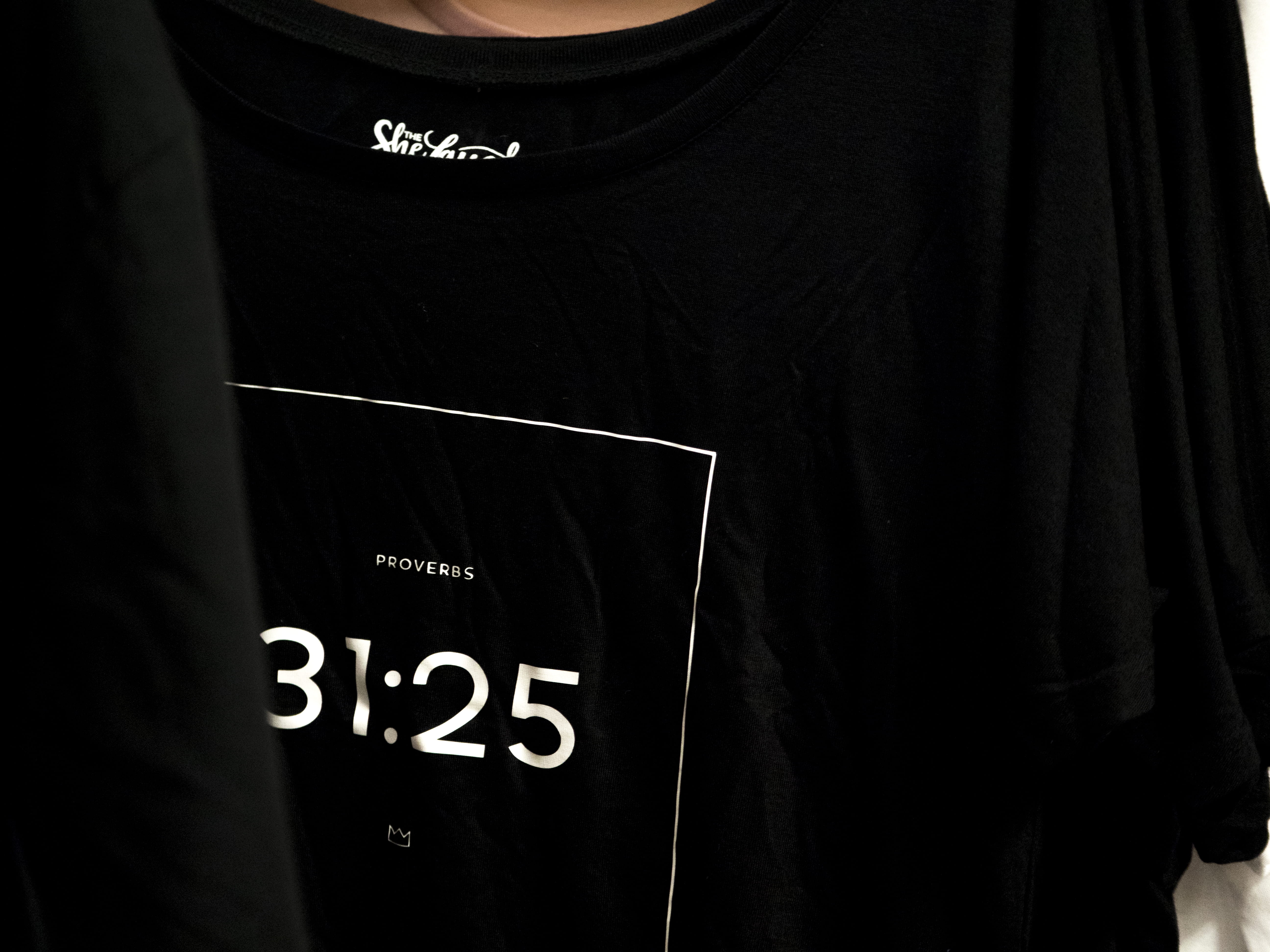 bibleverse, focus on foreground, midsection, clothing, bible, united states, tshirt, black color, logo, standing, close-up, newport news, indoors, capital letter, HD Wallpaper