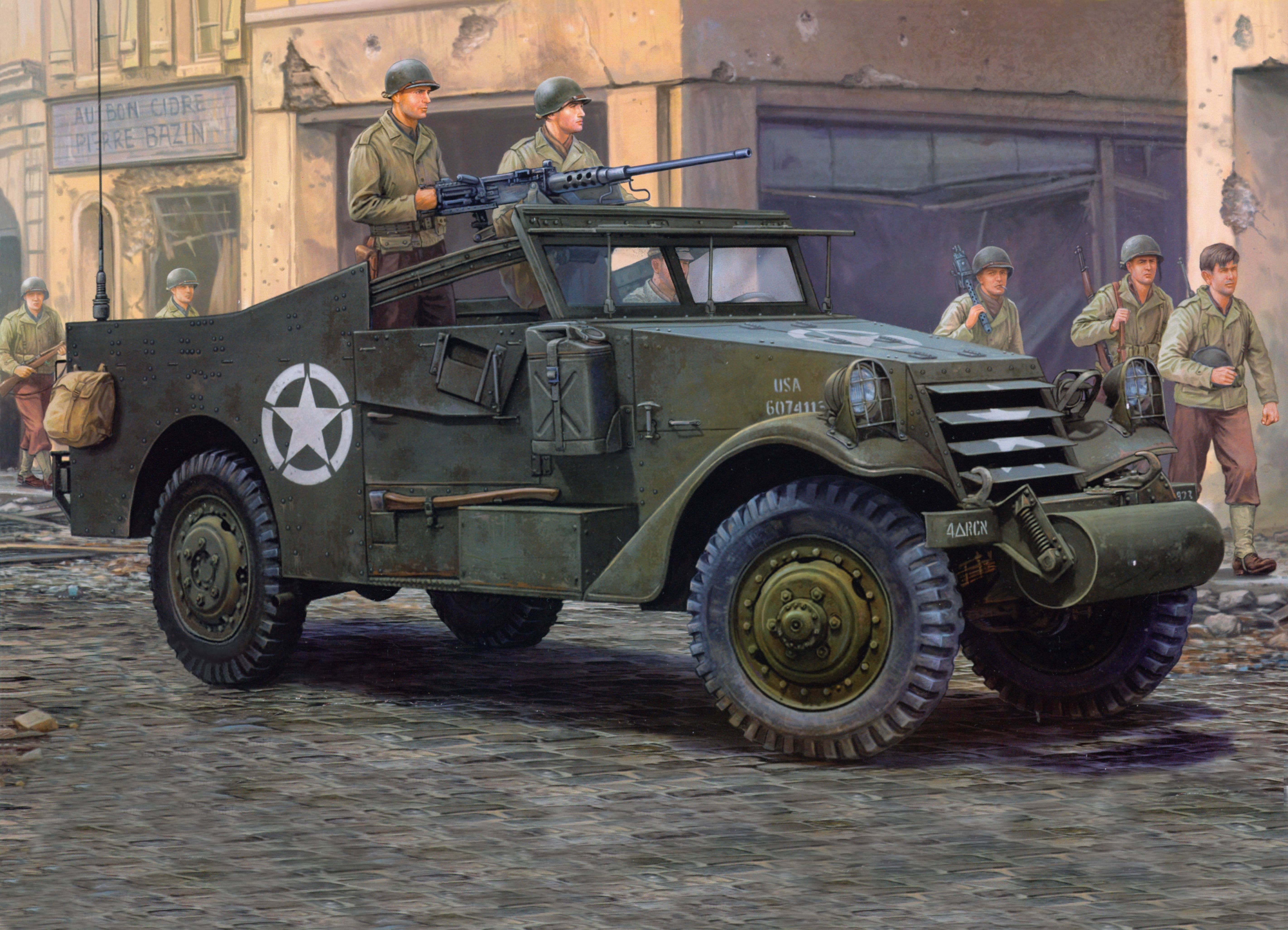 group, APC, M-3 Scout, day, the second world war, transportation, group of people, 5K, street, motor vehicle, medium group of people, real people, HD Wallpaper