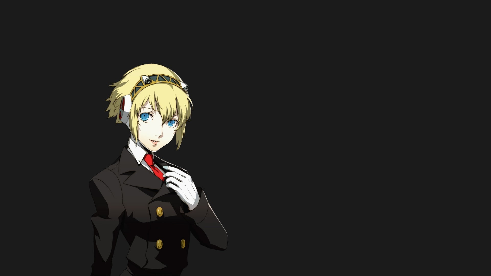 Simple Background, Persona 4 Arena, Aigis, 1080P, Persona Series, HD Wallpaper