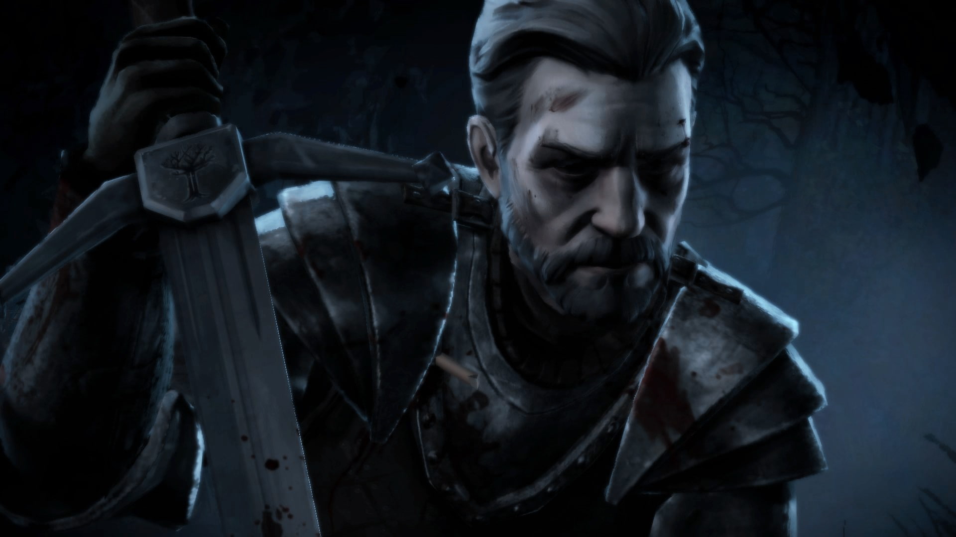 headshot, one person, 1080P, dark, portrait, warning sign, aggression, Game of Thrones, sign, indoors, fear, holding, hood - clothing, weapon, young adult, HD Wallpaper