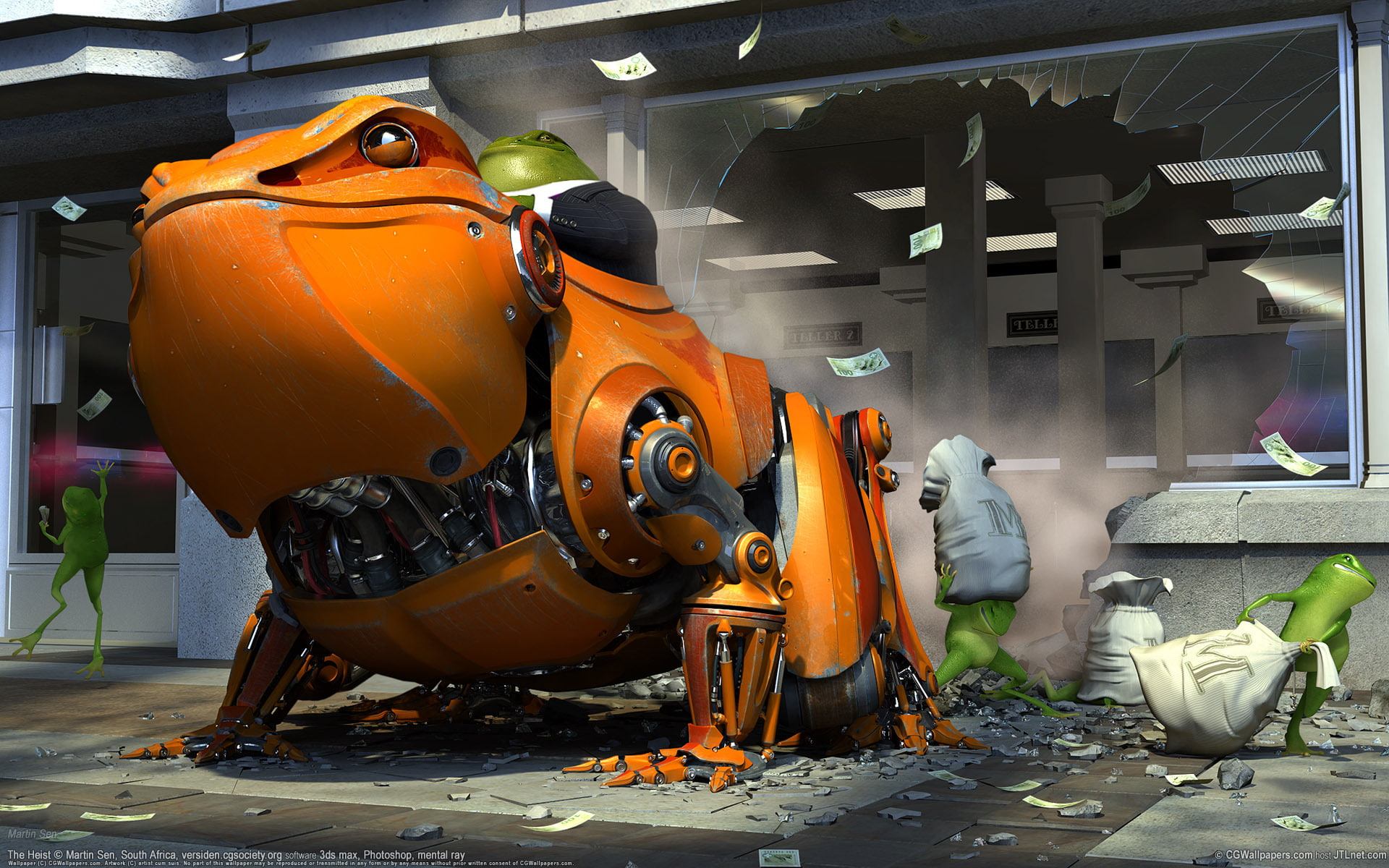 the Bank, 1080P, robbery, toad, HD Wallpaper