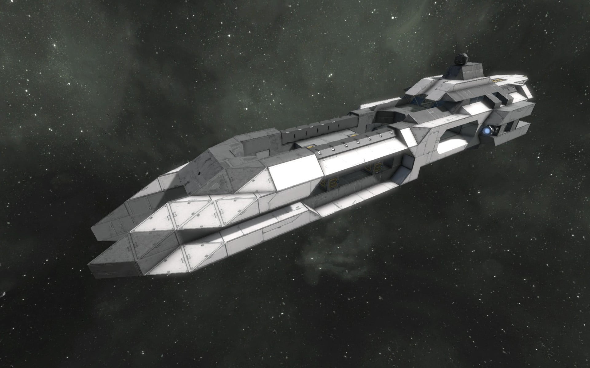 mode of transportation, star - space, spaceship, astronomy, scenics - nature, metal, outdoors, waterfront, gray, day, white, Space Engineers, beauty in nature, HD Wallpaper