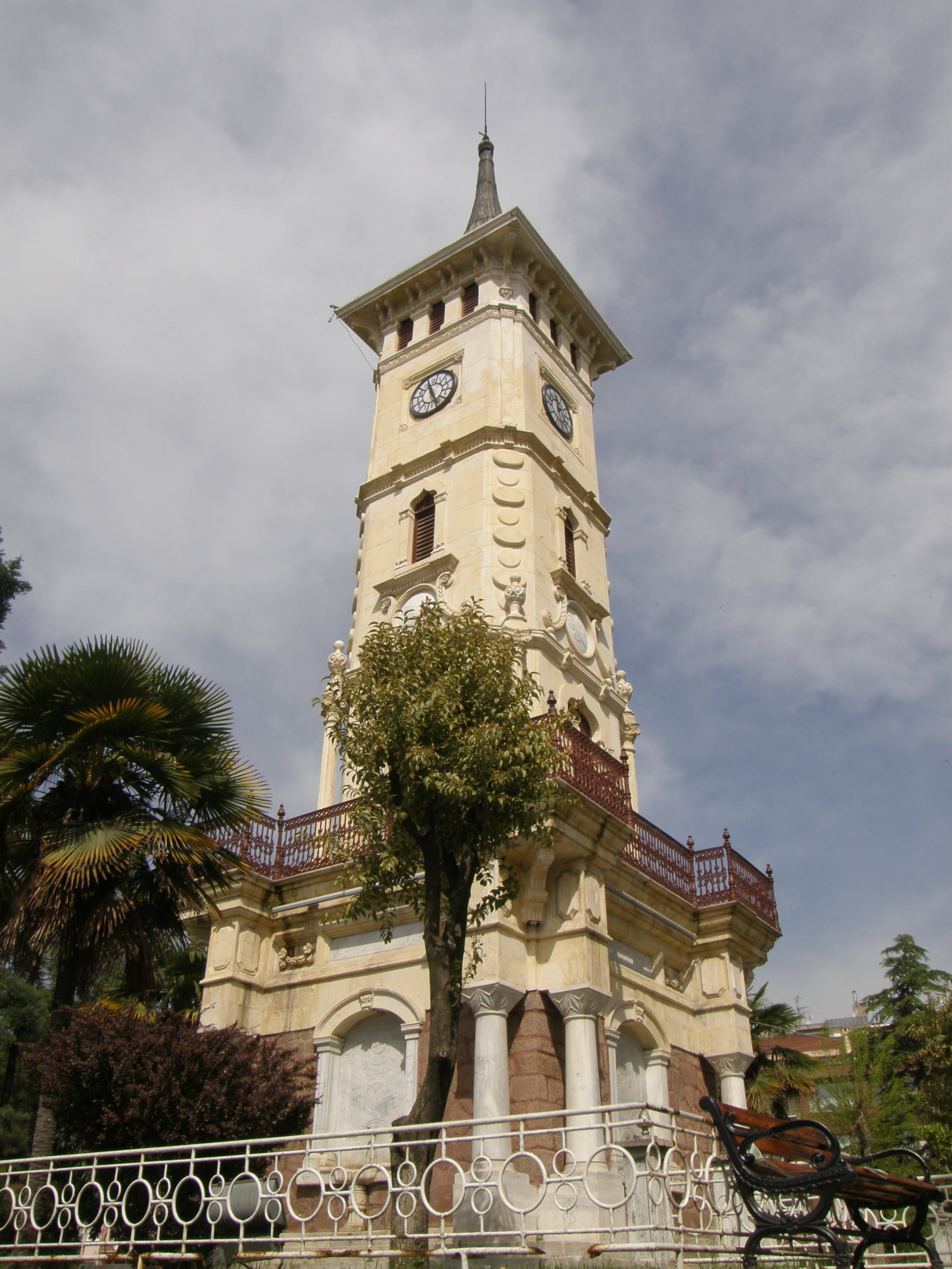 2K, belief, built structure, no people, kocaeli, building, cloud - sky, izmit, gothic style, clock tower, low angle view, building exterior, day, plant, Phone HD Wallpaper