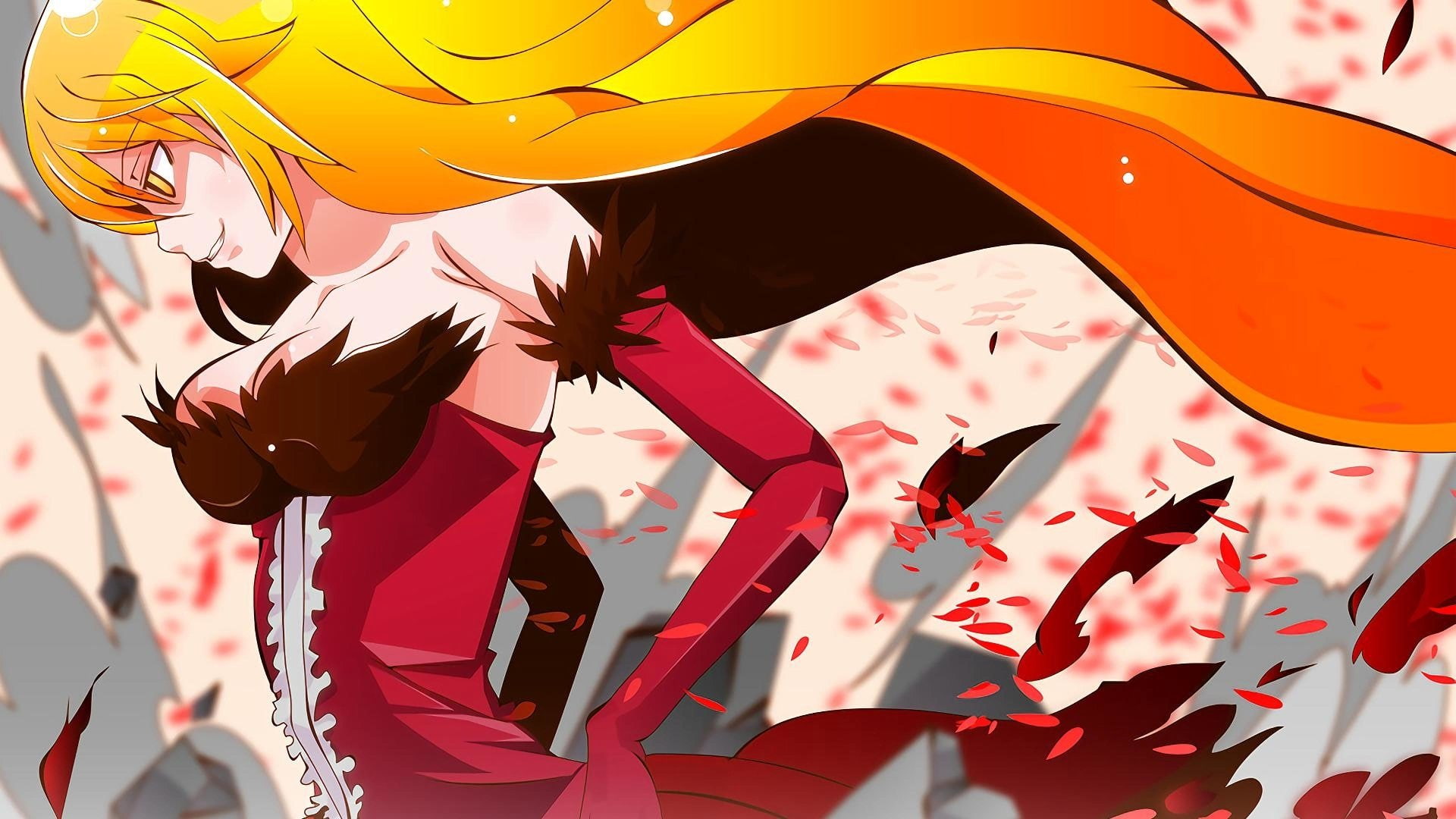 Monogatari (Series), Shinobu Oshino, Kiss-shot Acerola-orion Heart-under-blade, Anime, 1080P, HD Wallpaper