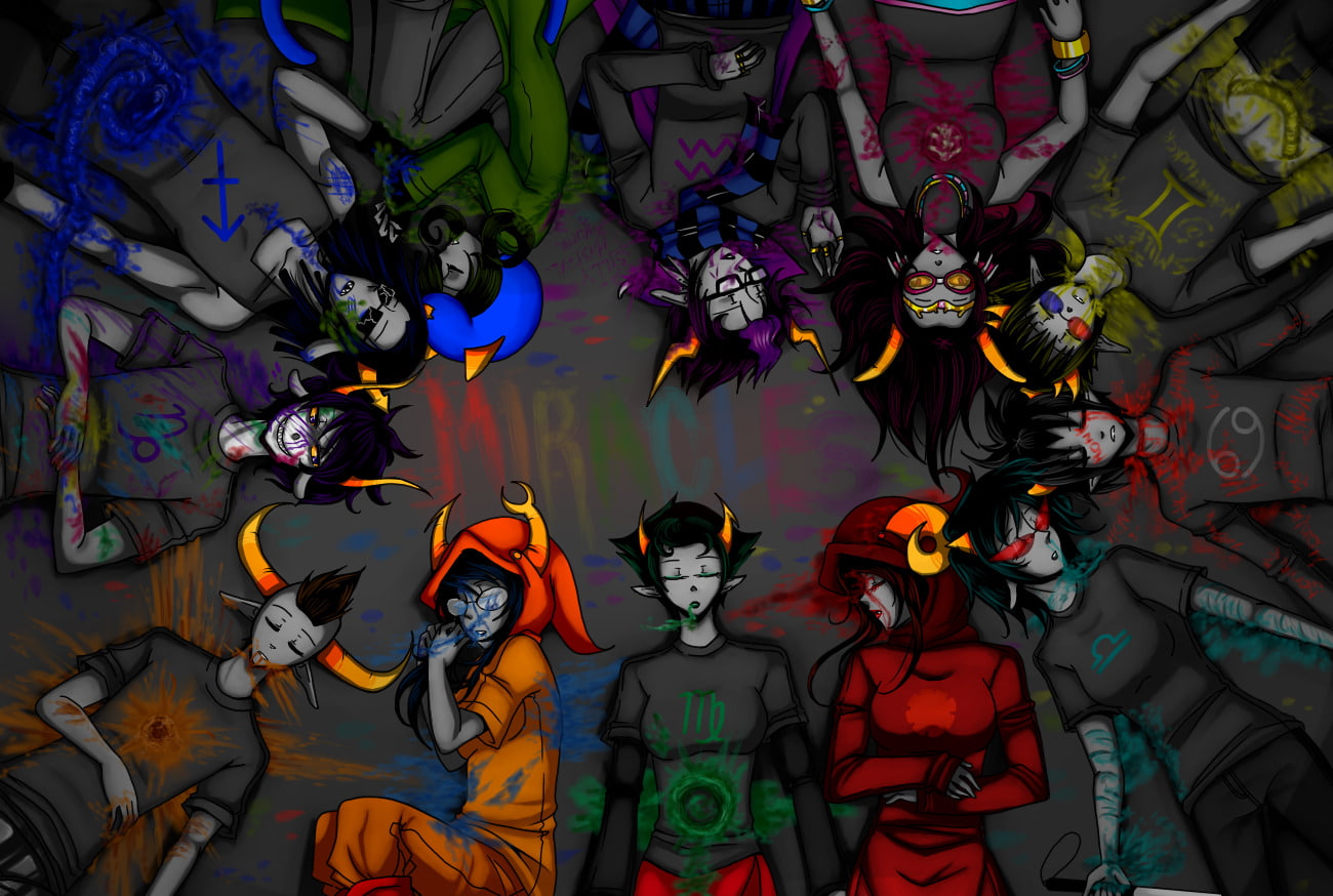 Dark, Cartoon, Homestuck, 720P, Comics, characters, HD Wallpaper