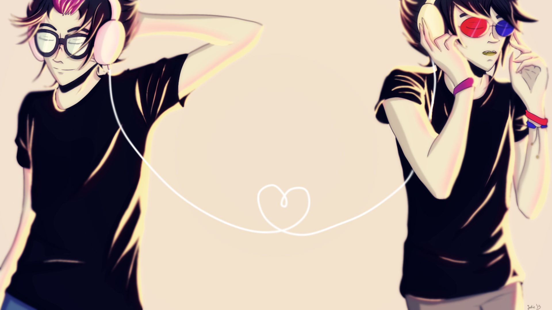 homestuck, music, headphones, 1080P, HD Wallpaper