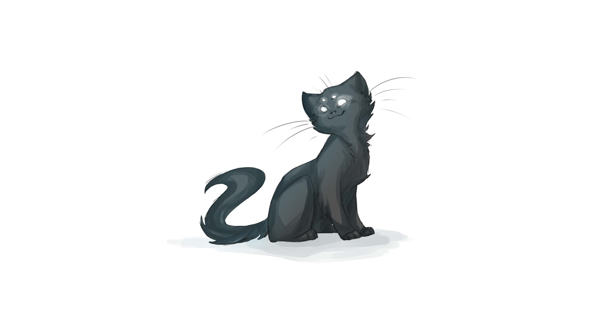 1080P, cats, homestuck, white, cat, drawing, HD Wallpaper