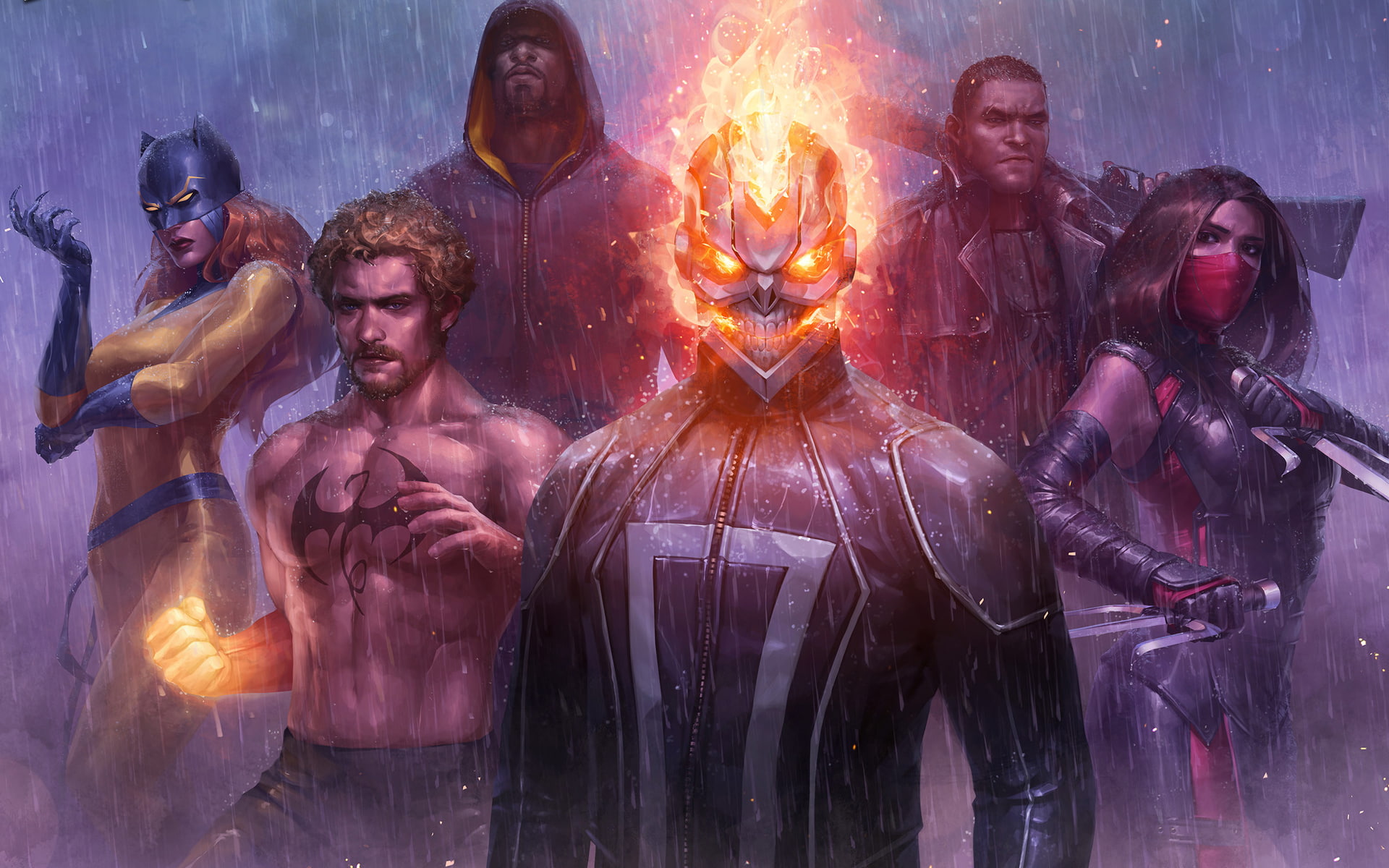 1080P, Marvel, Fight, Future, Superheroes, HD Wallpaper