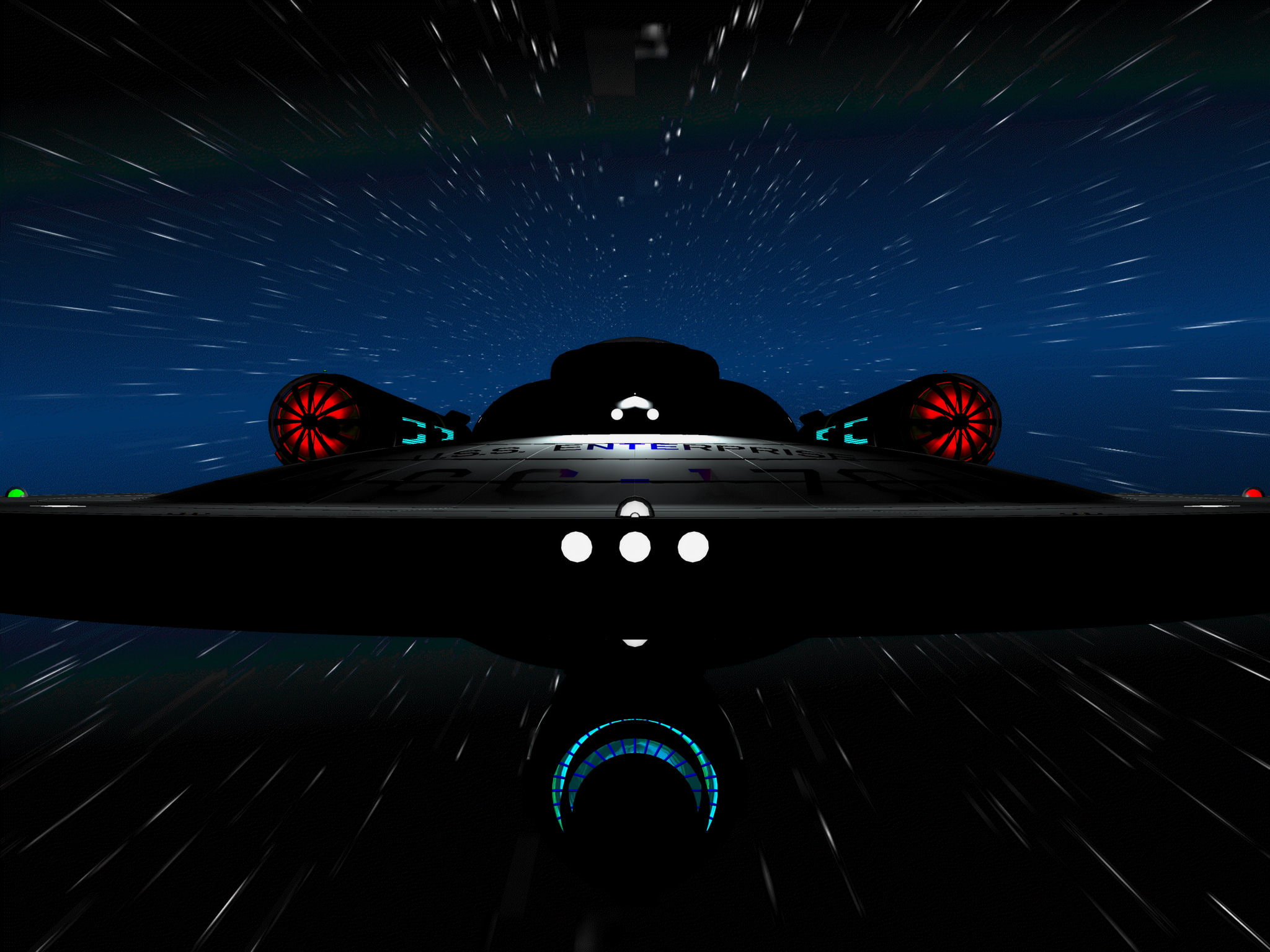 ship, enterprise, sci, spaceship, travel, star, craft, futuristic, dark, lights, motion, spacecraft, science, 1080P, trek, space, stars, HD Wallpaper