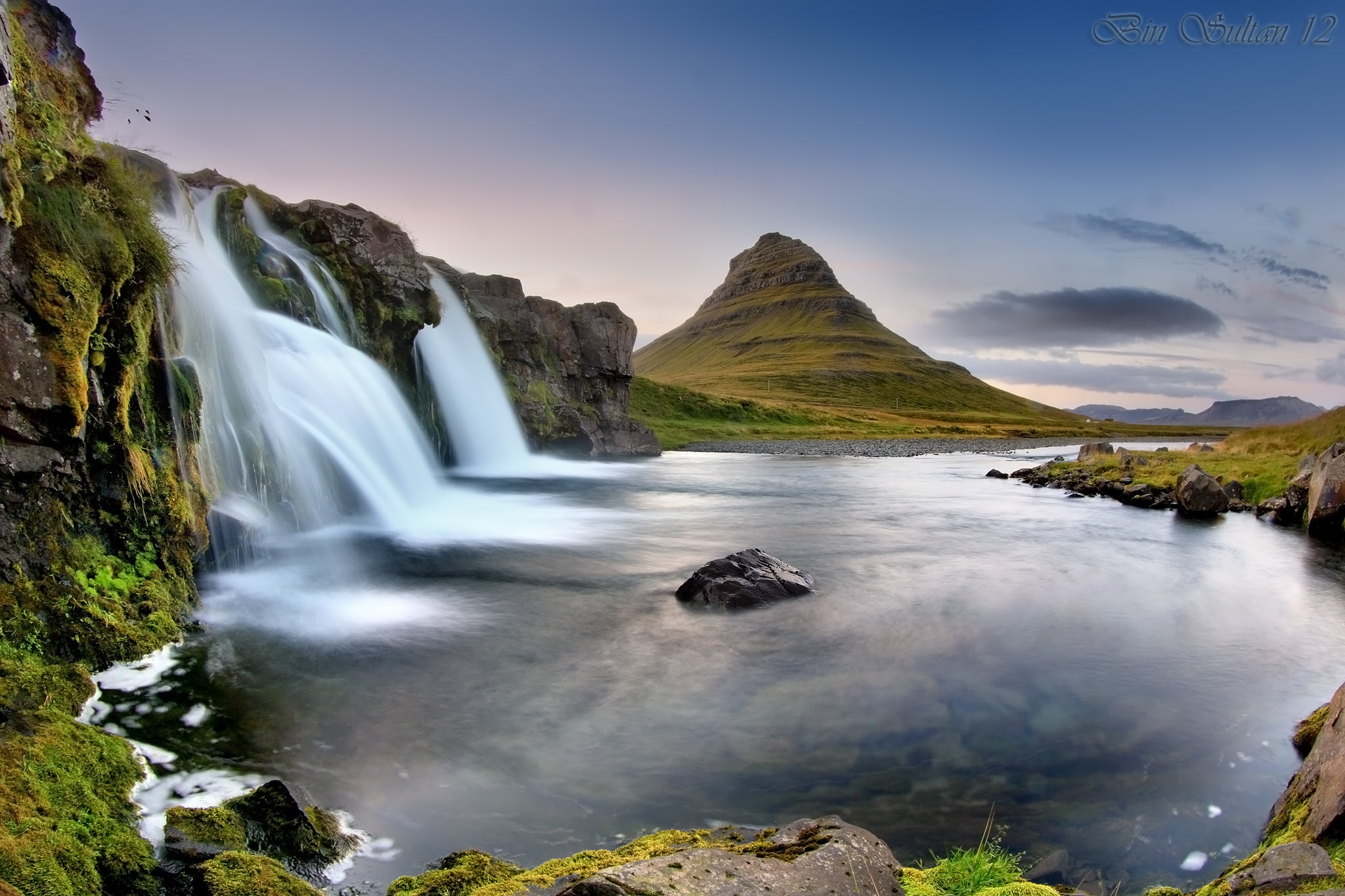 no people, flowing water, blurred motion, tranquil scene, outdoors, solid, nature, idyllic, rock - object, environment, By Ù…Ø¹Ø¶Ø§Ø¯, rock, the volcano, HD Wallpaper